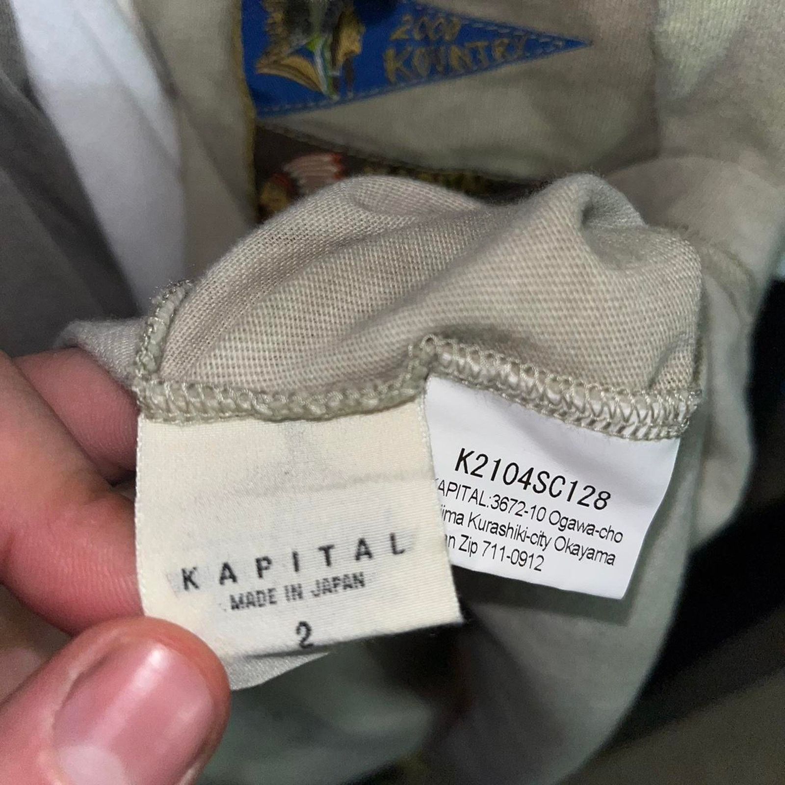 Kapital Rare Kapital SS22 '4 Flags Smoky Ashburry Size US M / EU 48-50 / 2 - 6 Thumbnail