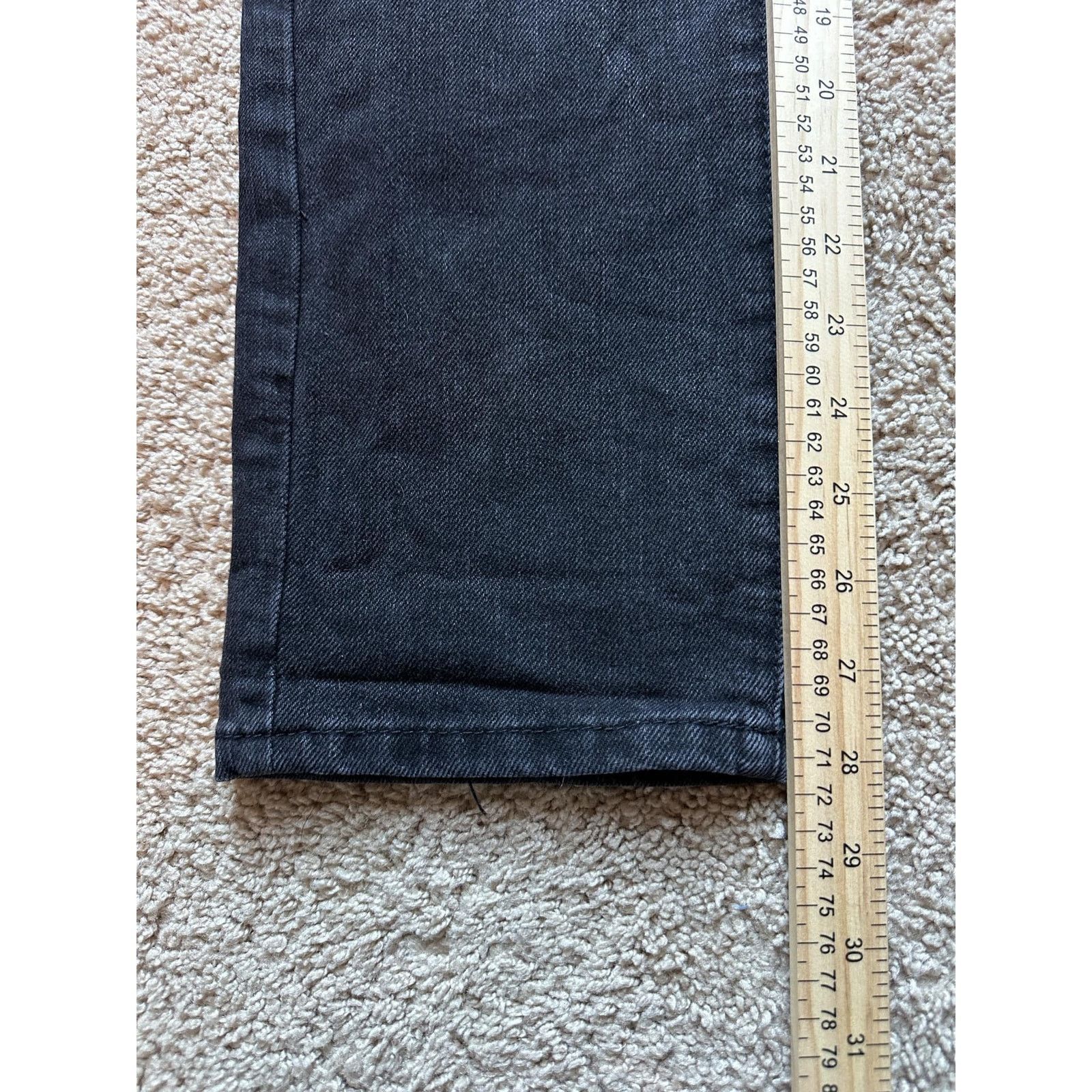 Other YMI Dream Denim Distressed Straight Jeans Black Women's 28 Size 28" / US 6 / IT 42 - 8 Thumbnail