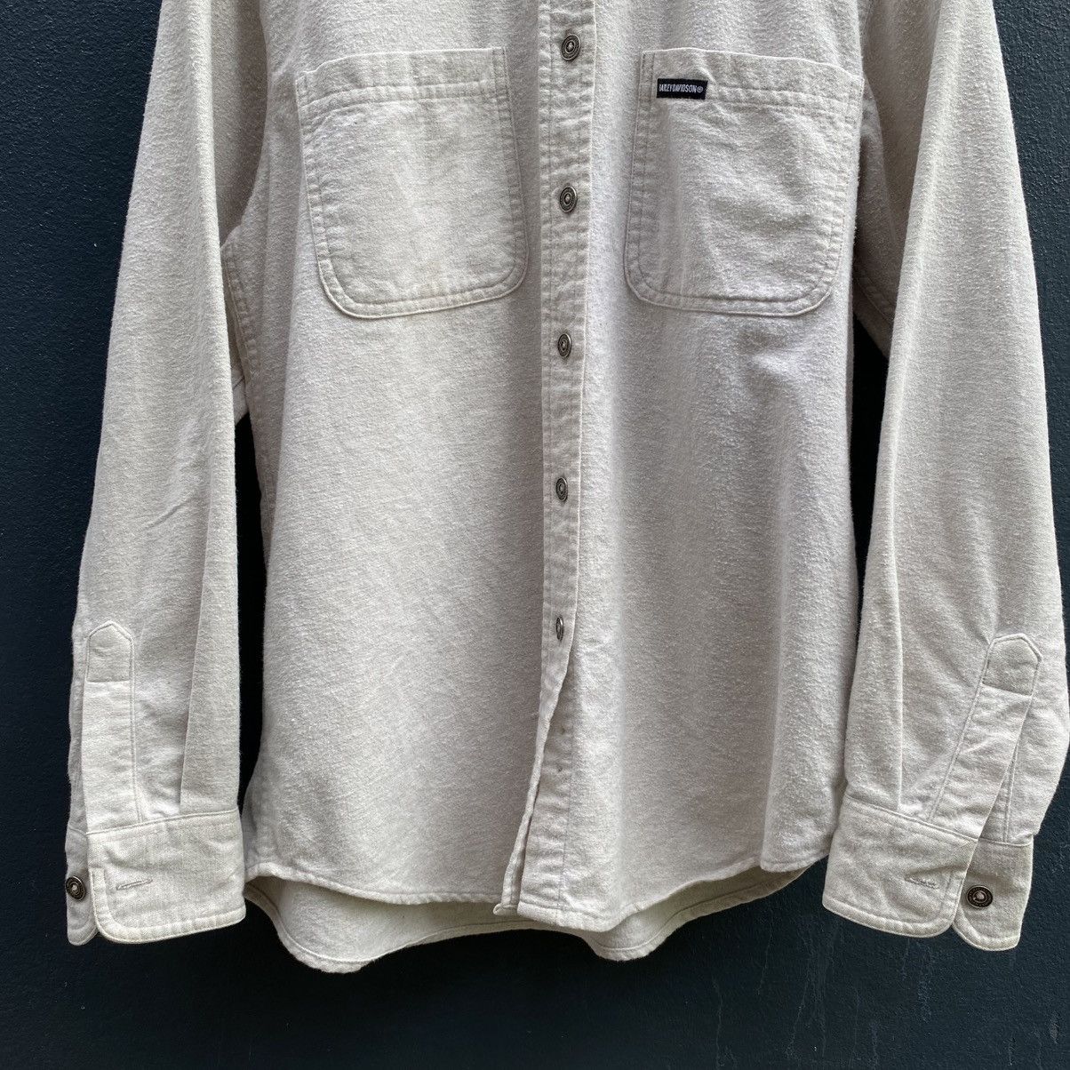 Harley Davidson HARLEY-DAVIDSON Men Long-Sleeve Soft Flannel Shirt Size US M / EU 48-50 / 2 - 5 Thumbnail
