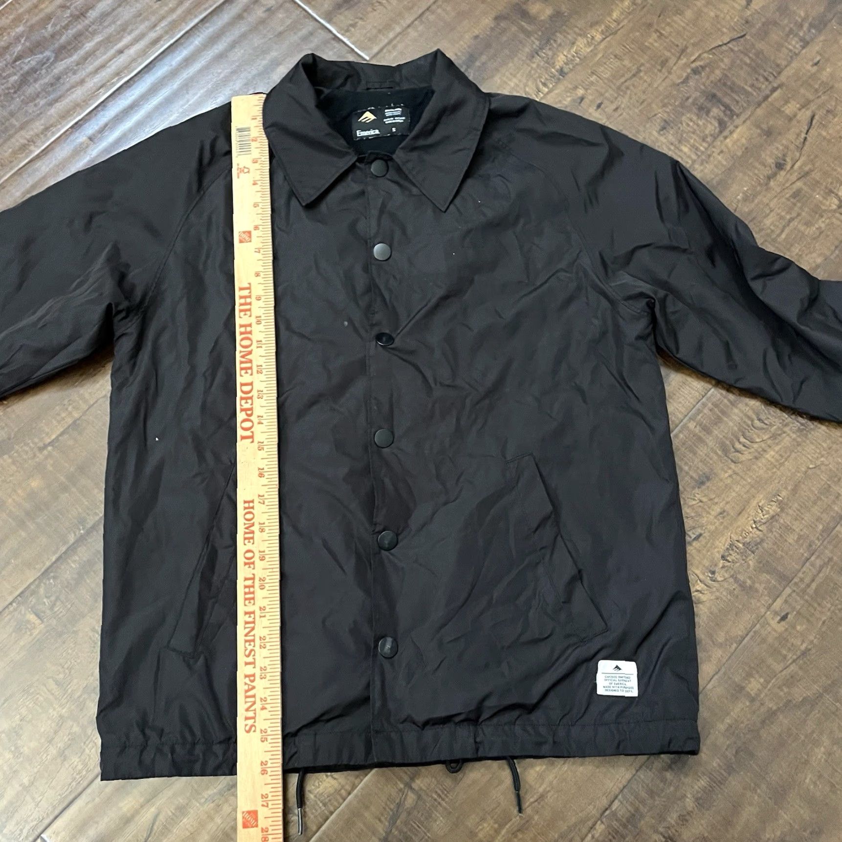 Emerica VINTAGE Emerica Skate Windbreaker Jacket Mens Small Black Andrew Reynolds Spanky Size US S / EU 44-46 / 1 - 8 Thumbnail