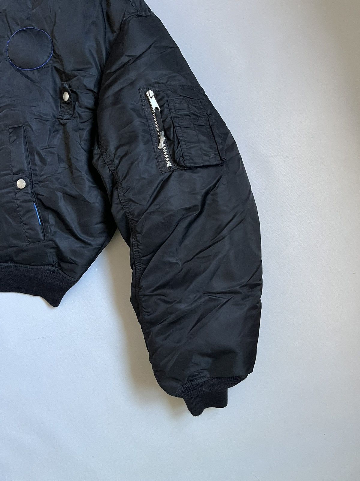 H&M × Heron Preston H2 Heron Preston Men Polyamide Reversible Bomber Jacket Size US L / EU 52-54 / 3 - 4 Thumbnail
