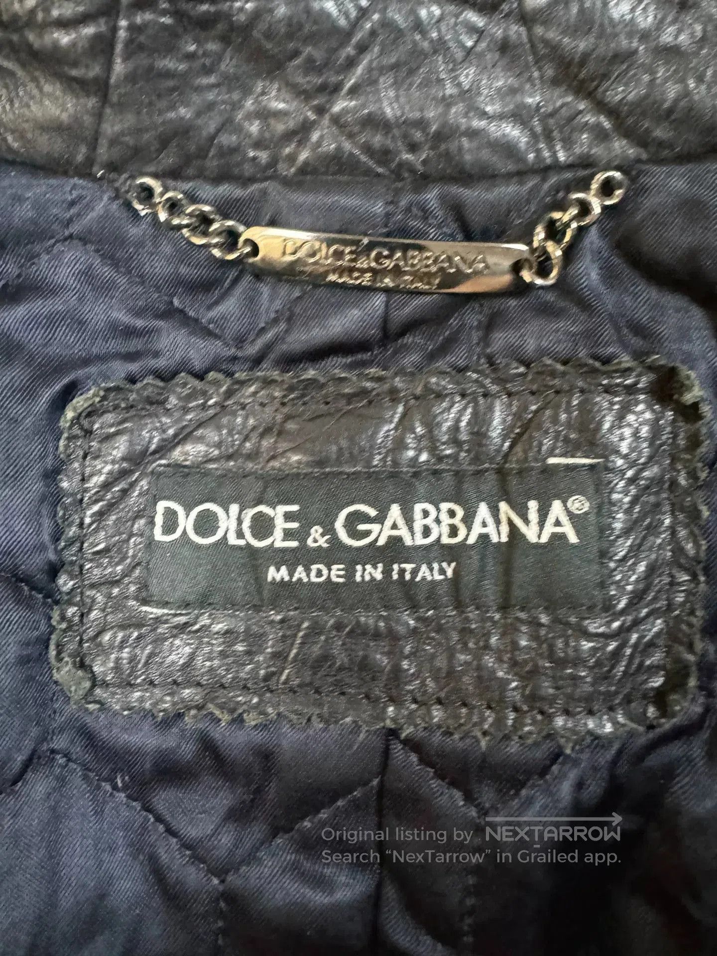 Dolce & Gabbana Dolce&Gabbana Men's Leather Jacket. Size US S / EU 44-46 / 1 - 4 Thumbnail