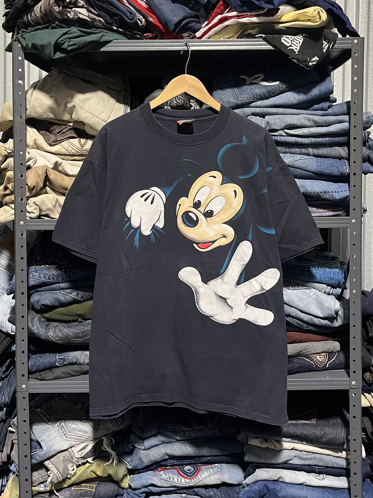 Vintage Crazy Vintage 90s Disney Mickey Mouse AOP Double Sided Tee ...