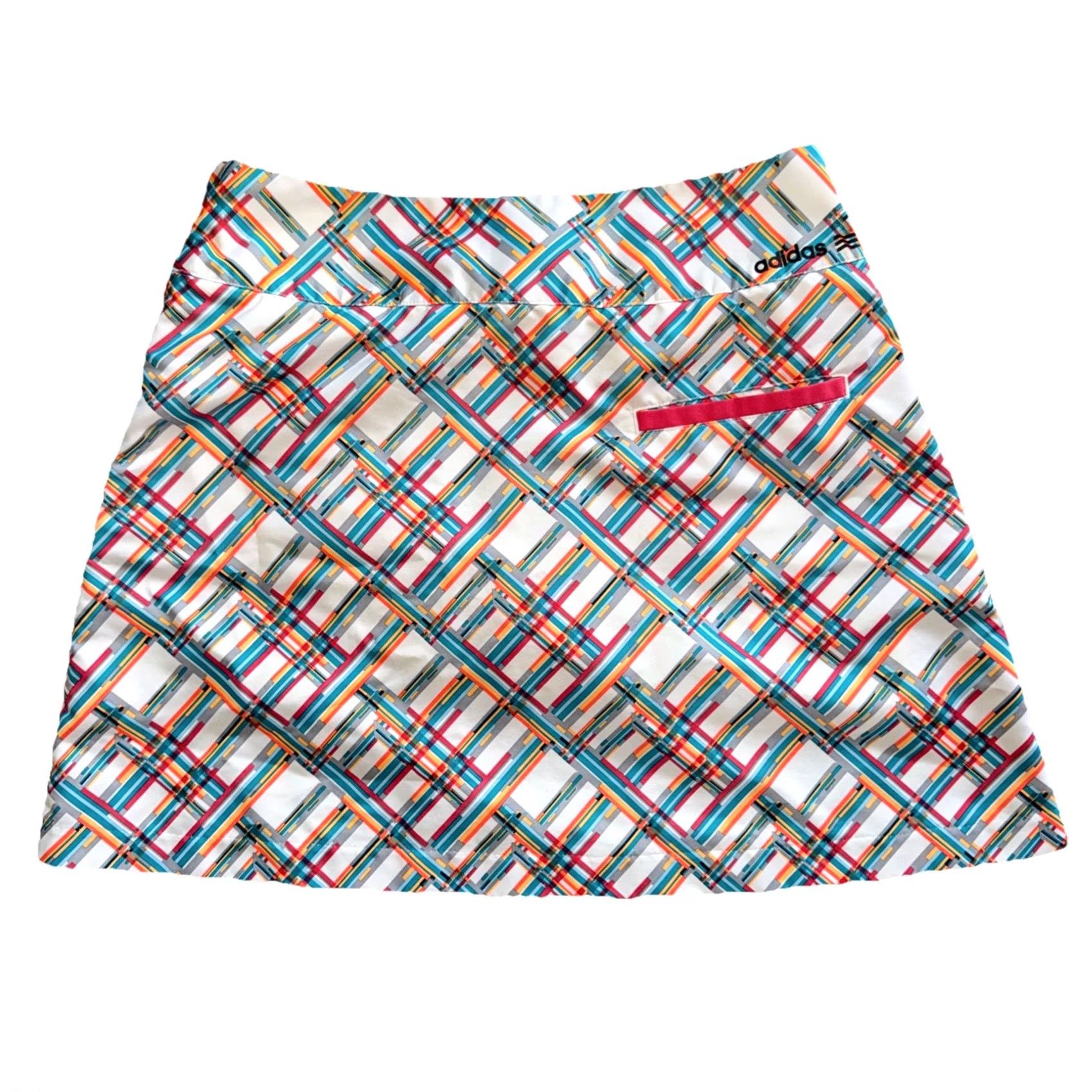 Adidas Adidas Climacool Geometric Women’s Skort Skirt Side Zip Activewear Tennis Golf Size 27" / US 4 / IT 40 - 2 Thumbnail