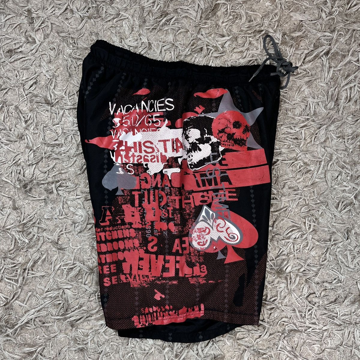 No Fear No Fear Shorts Skull Y2k Affliction 90s Swag Rap Skate Swim Size US 34 / EU 50 - 4 Thumbnail