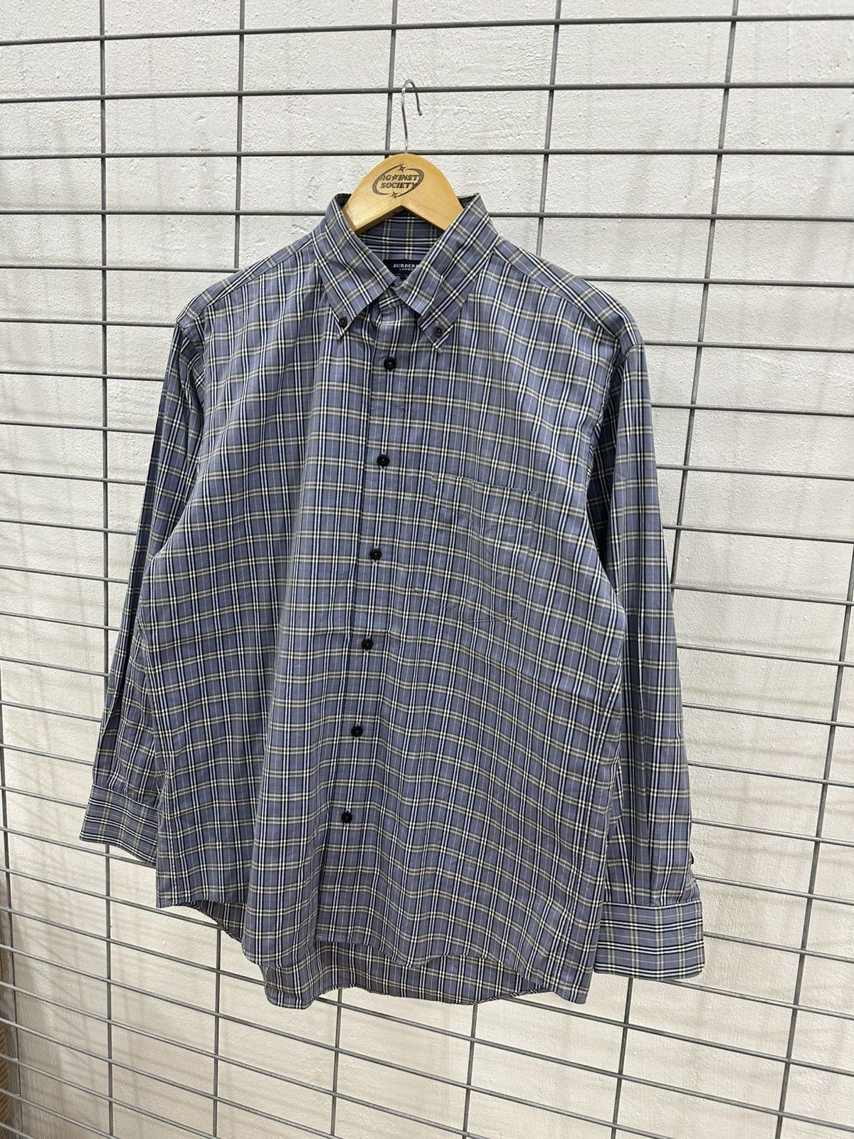 Burberry Burberry London Blue Nova Check Plaid Shirt Size US L / EU 52-54 / 3 - 3 Thumbnail