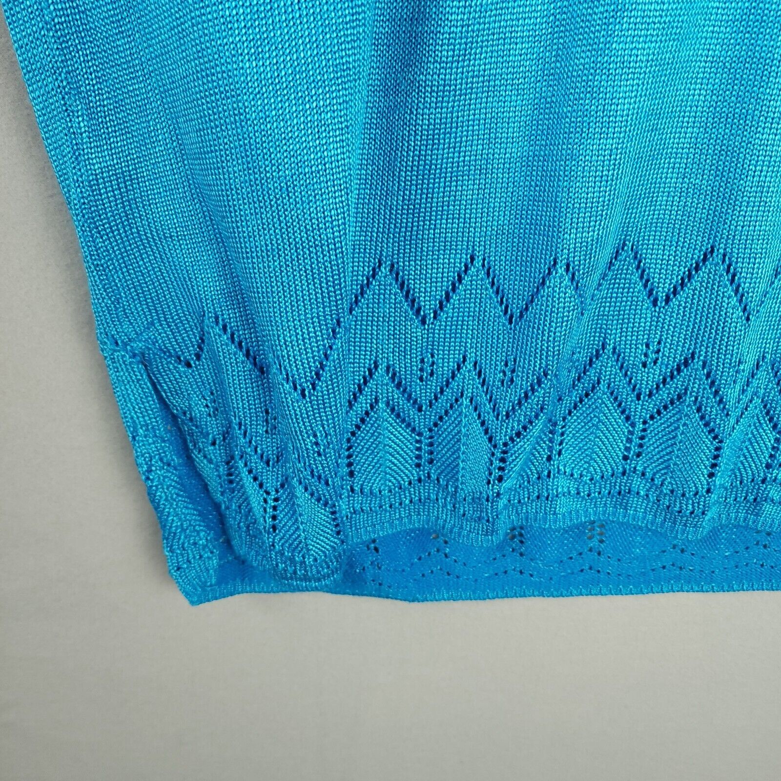 Other Carol Little Knitwear Sweater Bright Blue Cotton/Rayon M Size M / US 6-8 / IT 42-44 - 9 Thumbnail