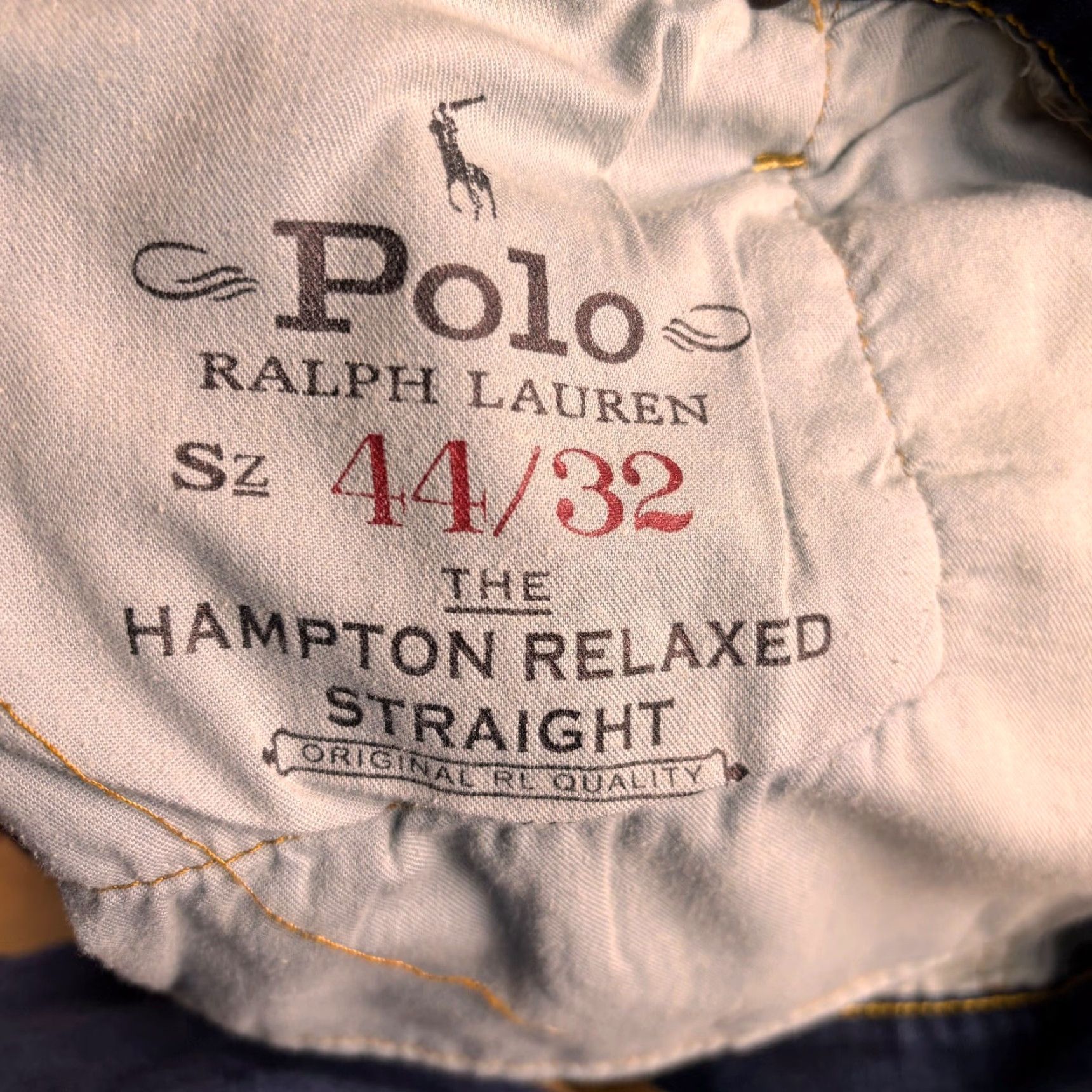 Polo Ralph Lauren Polo Ralph Lauren Jeans Men 44 Relaxed Straight Denim Blue 5-Pocket Logo Belt Loop Stretch Cotton Spandex HS Size US XXL / EU 58 / 5 - 5 Thumbnail