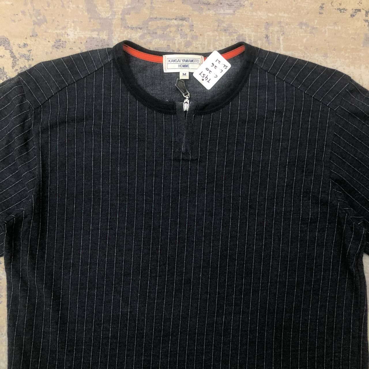 Kansai Yamamoto T457 KANSAI YAMAMOTO HOMME STRIPED LONG SLEEVE TEE Size US M / EU 48-50 / 2 - 4 Thumbnail