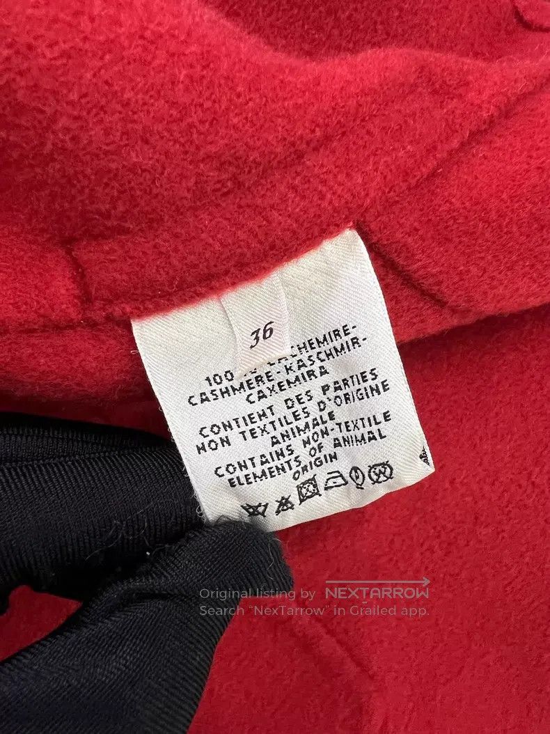 Hermes Hermes Red Collar Tie Cashmere Coat Size XS / US 0-2 / IT 36-38 - 7 Thumbnail