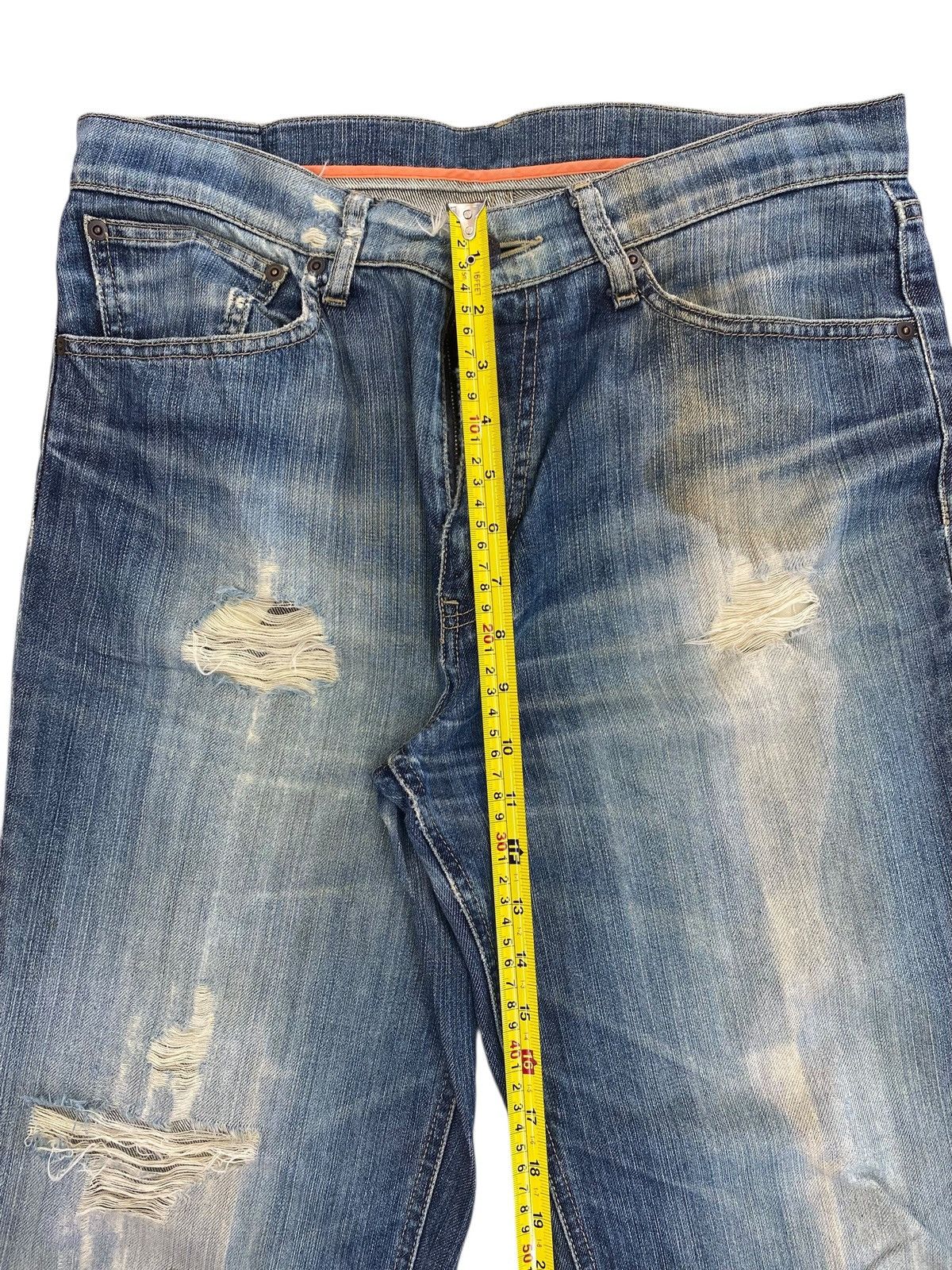Japanese Brand Japanese Brand Faded Wash Ripped Style Loose Jeans Size US 32 / EU 48 - 10 Thumbnail