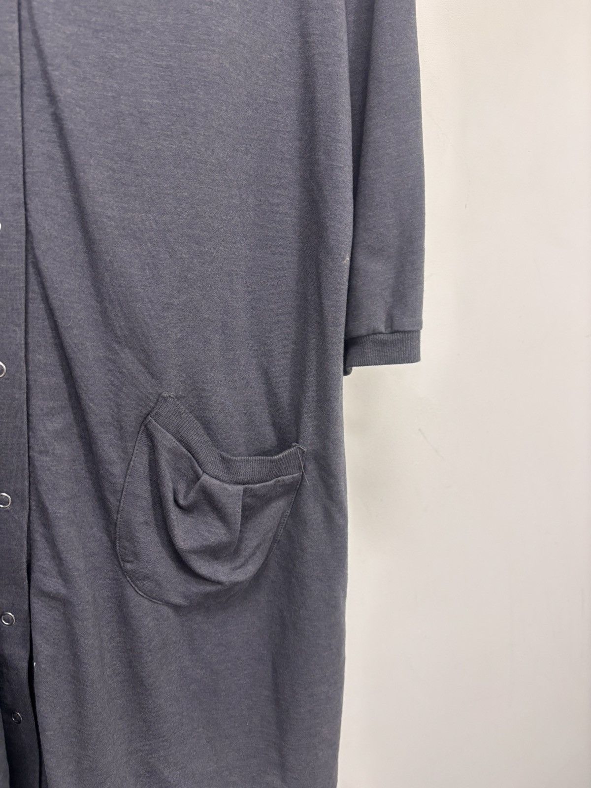 Marimekko Marimekko Women’s Grey Cotton Blend Long Cardigan Dress Size XL / US 12-14 / IT 48-50 - 8 Thumbnail