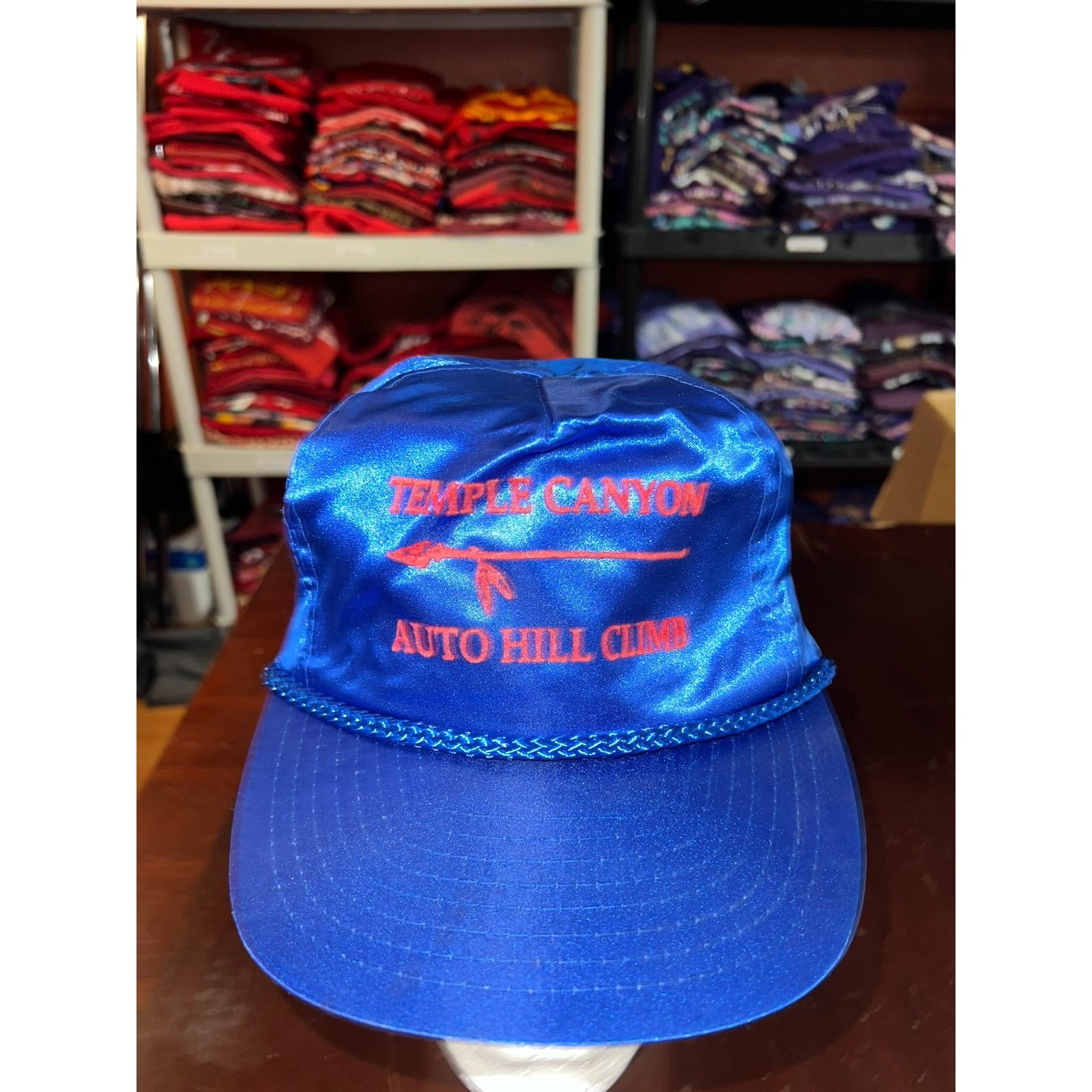 Vintage Vintage Temple Canyon Hat Auto Hill Climb Roper Hat Cap VTG Size ONE SIZE - 2 Thumbnail