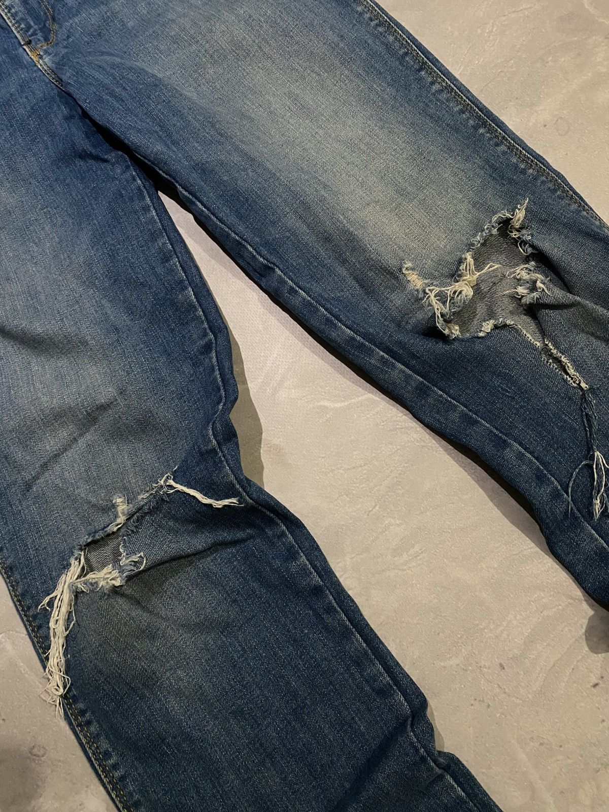 Vintage Distressed If Six Was Nine Style / Avant Archive Rock 90s Size US 28 / EU 44 - 3 Thumbnail