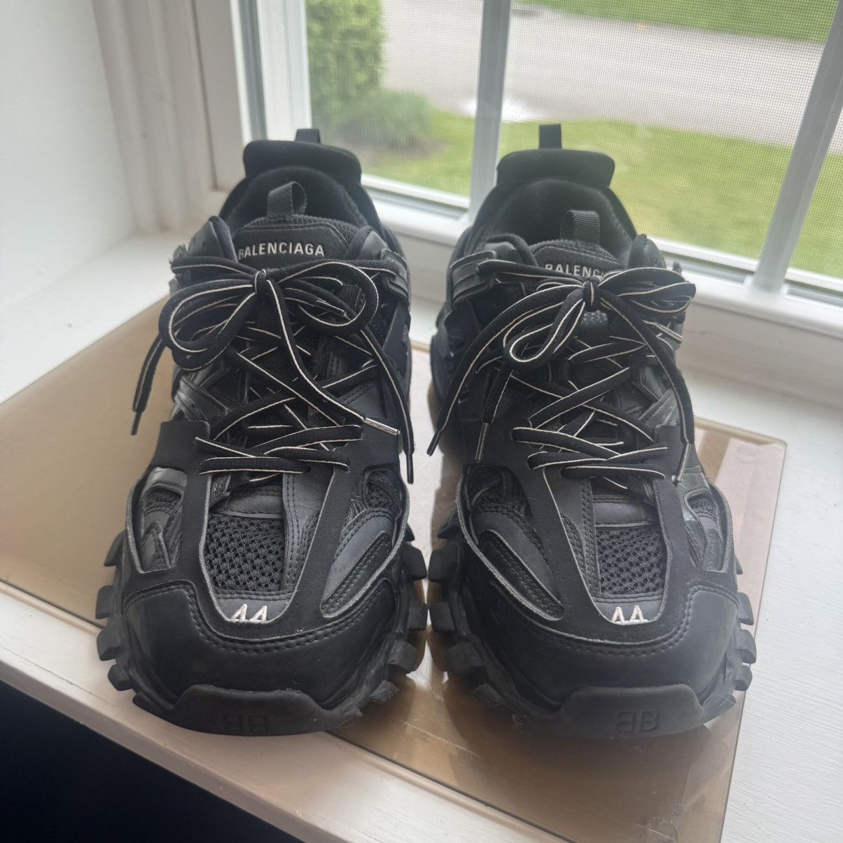 Balenciaga track black size 44