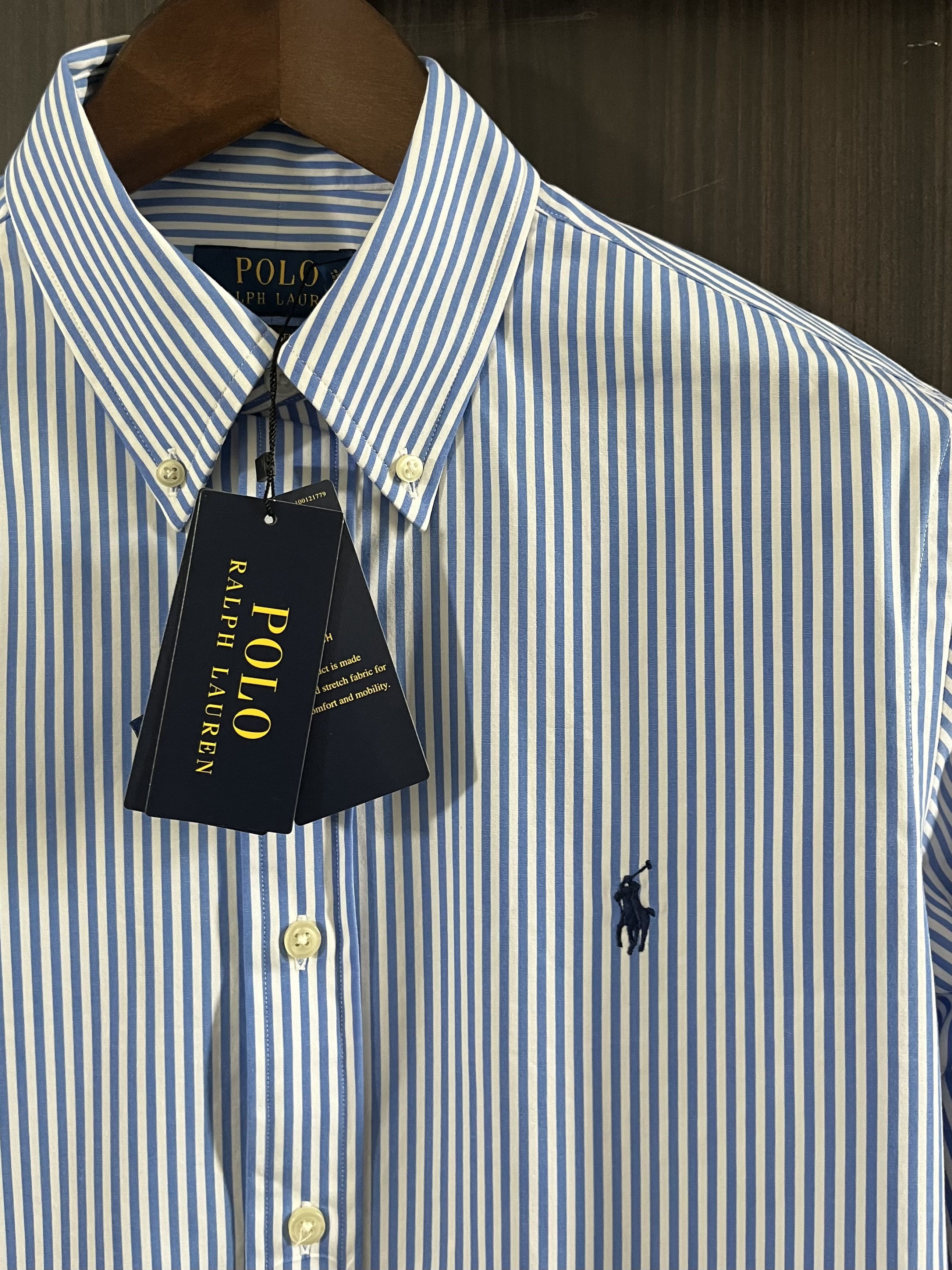 Polo Ralph Lauren Polo Ralph Lauren Custom Fit Stretch Poplin Shirt Size US S / EU 44-46 / 1 - 1 Thumbnail