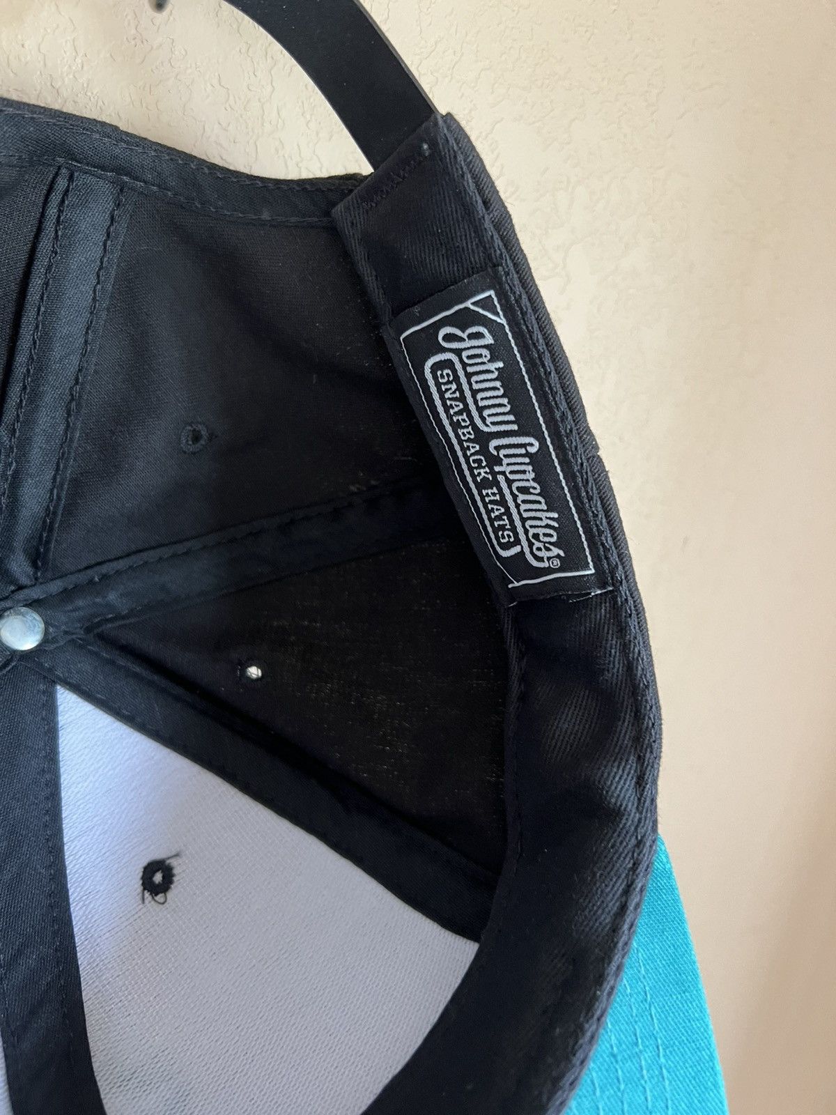 Johnny Cupcakes Johnny Cupcakes Snapback Cap - Black and Teal Size ONE SIZE - 4 Thumbnail