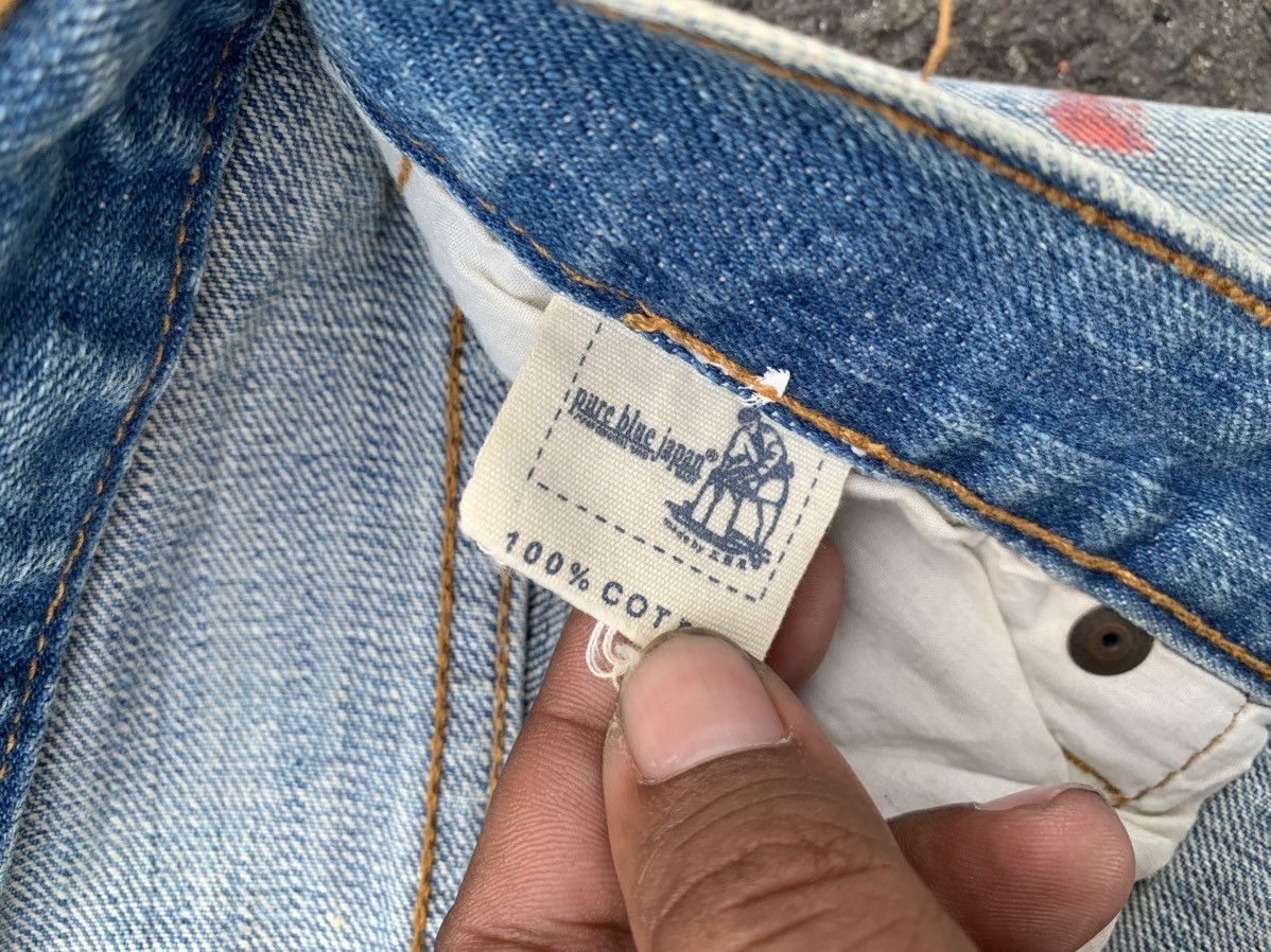 Pure Blue Japan Pure blue japan distressed denim pants Size US 30 / EU 46 - 6 Thumbnail