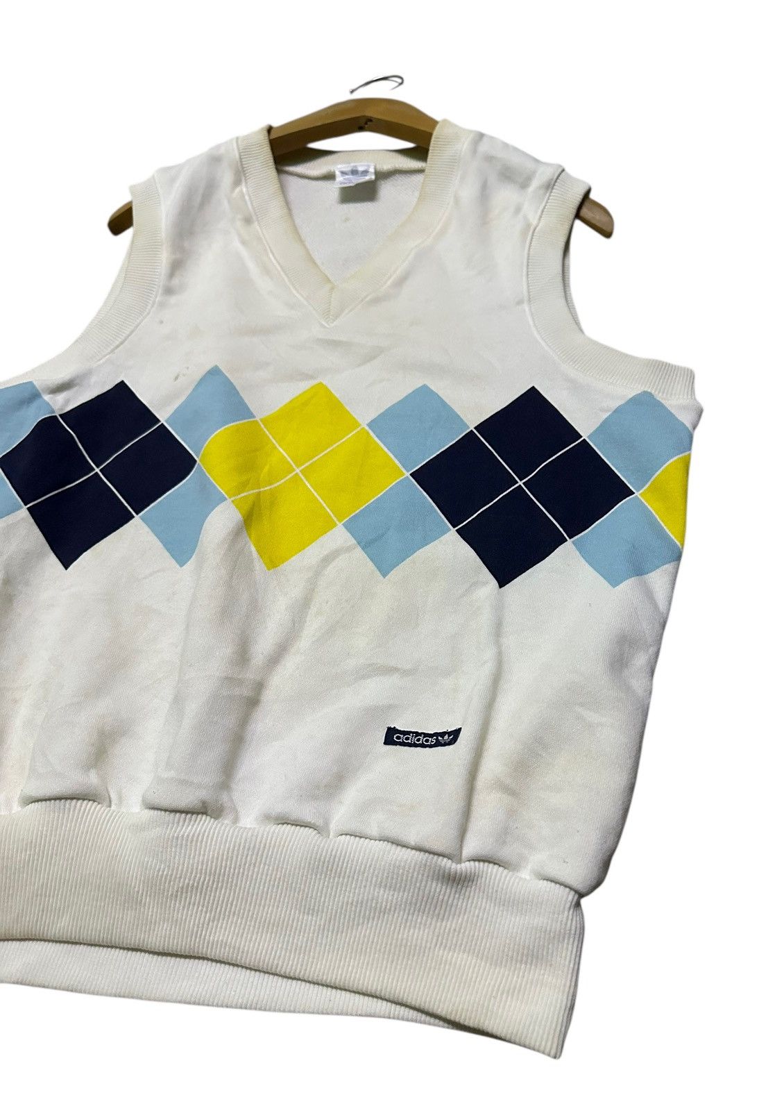 Adidas Vintage Adidas argyle sweater vest Size US M / EU 48-50 / 2 - 3 Thumbnail