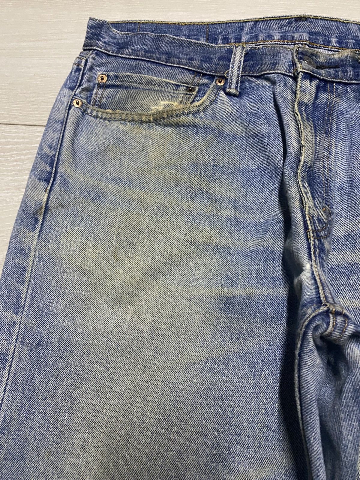 Levi's Vintage Levis 514 light Wash Faded Distressed Jeans Size US 36 / EU 52 - 7 Thumbnail