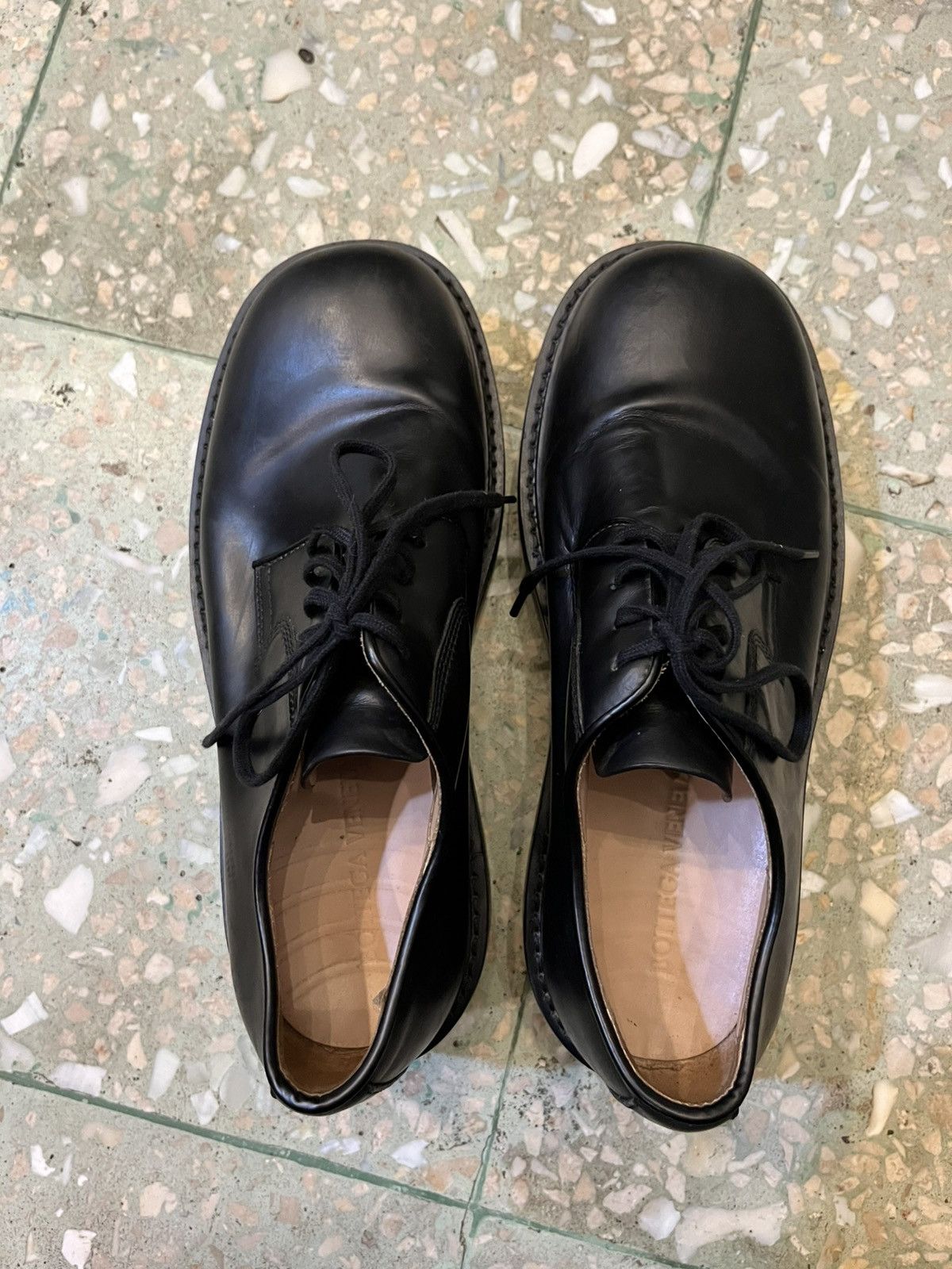 Bottega Veneta Bottega Veneta The Stilt Chunky-Sole Leather Derby Shoes Size US 9 / EU 42 - 15 Thumbnail