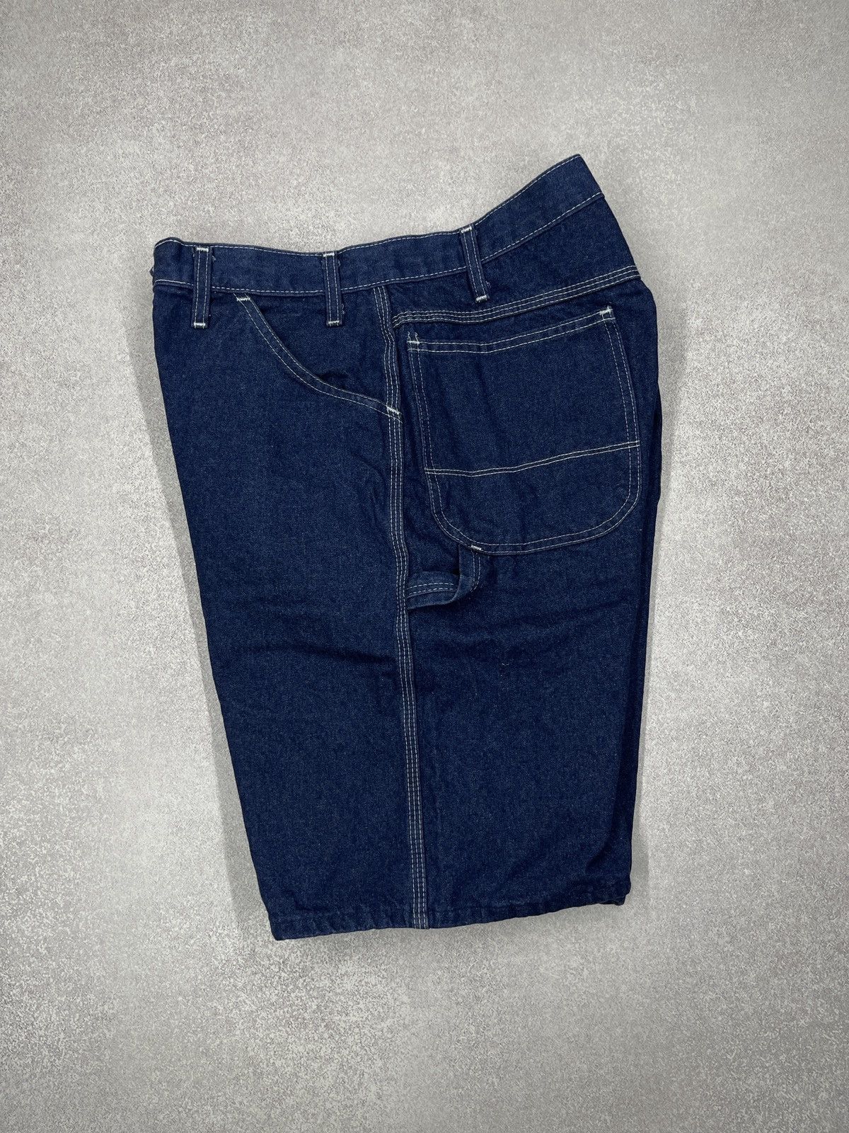 Dickies Vintage Dickies Carpenter Denim Shorts Navy U3994RN Size US 36 / EU 52 - 6 Thumbnail