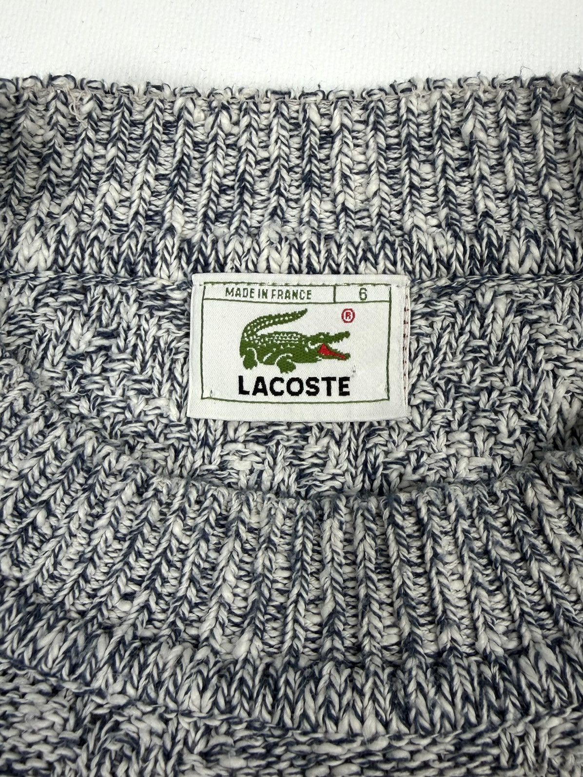 Lacoste 80s Lacoste Vintage Knit Sweater Men’s Jumper France Retro Size US L / EU 52-54 / 3 - 11 Thumbnail