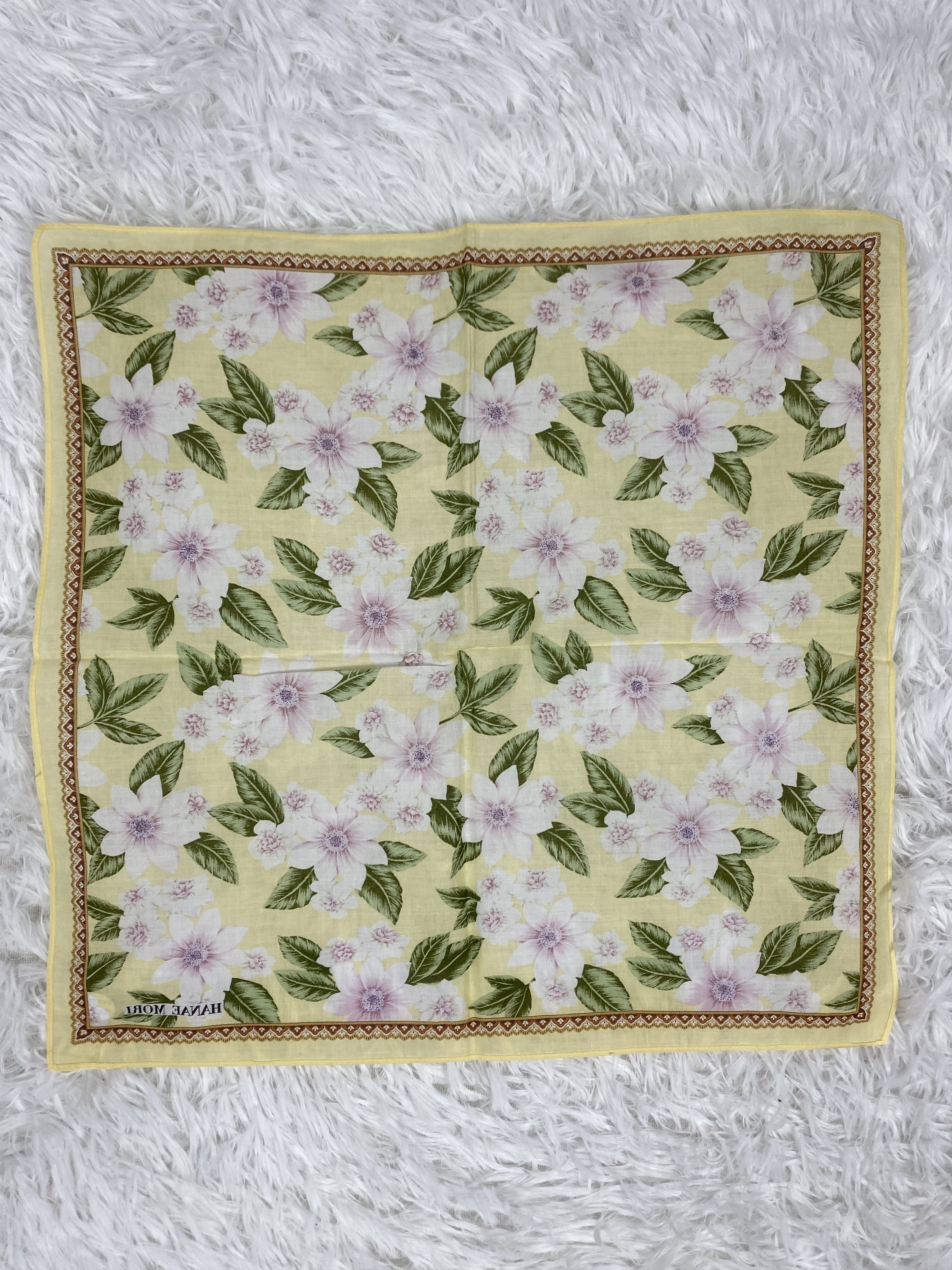 Hanae Mori Vintage Hanae Mori Handkerchief Neckerchief PH0379 Size ONE SIZE - 4 Thumbnail