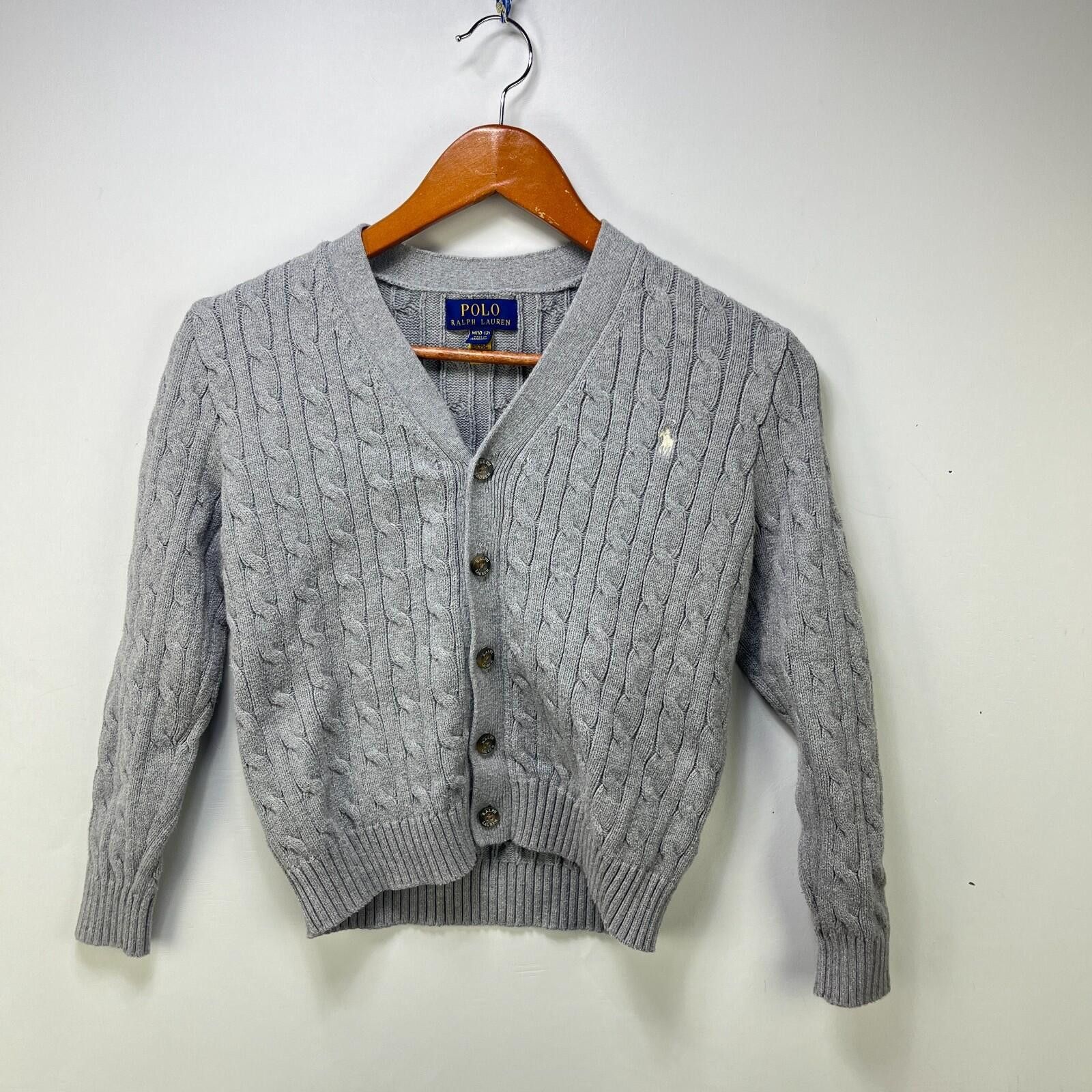 Polo Ralph Lauren Vintage Polo Ralph Lauren Cardigan Youth Medium Pony Size L / US 10 / IT 46 - 1 Thumbnail