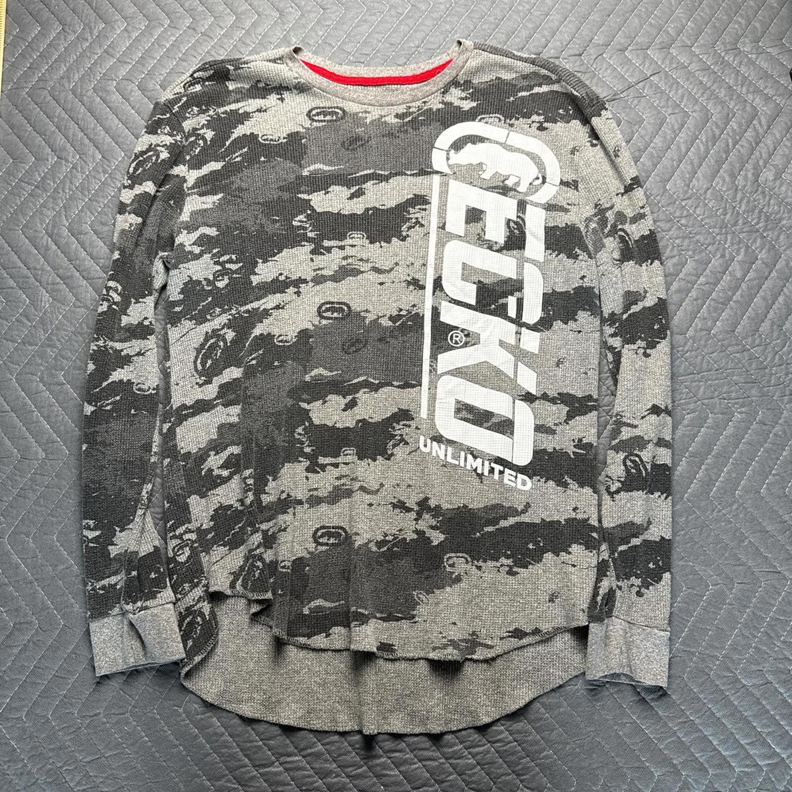 Ecko Unltd. Y2K Ecko Unlimited thermal long sleeve mens large Size US L / EU 52-54 / 3 - 2 Thumbnail