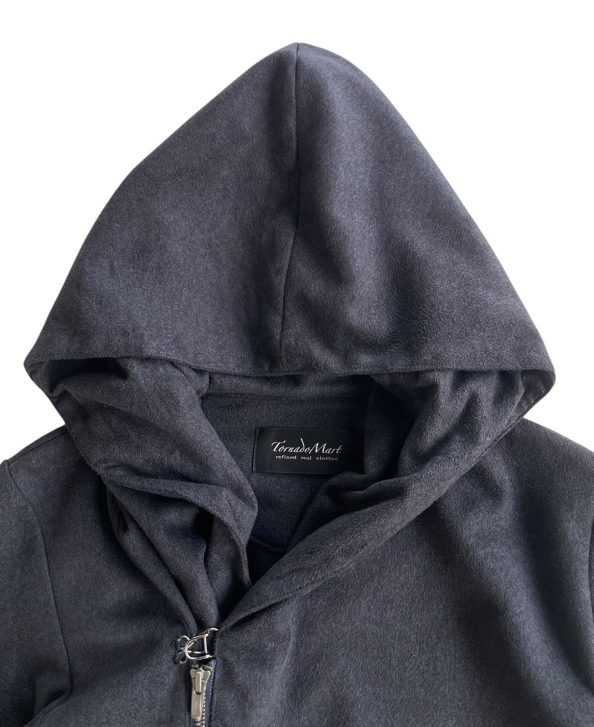 Tornado Mart Asymmetrical Moleskin LGB Style Jacket Hooded Size M / US 6-8 / IT 42-44 - 4 Thumbnail