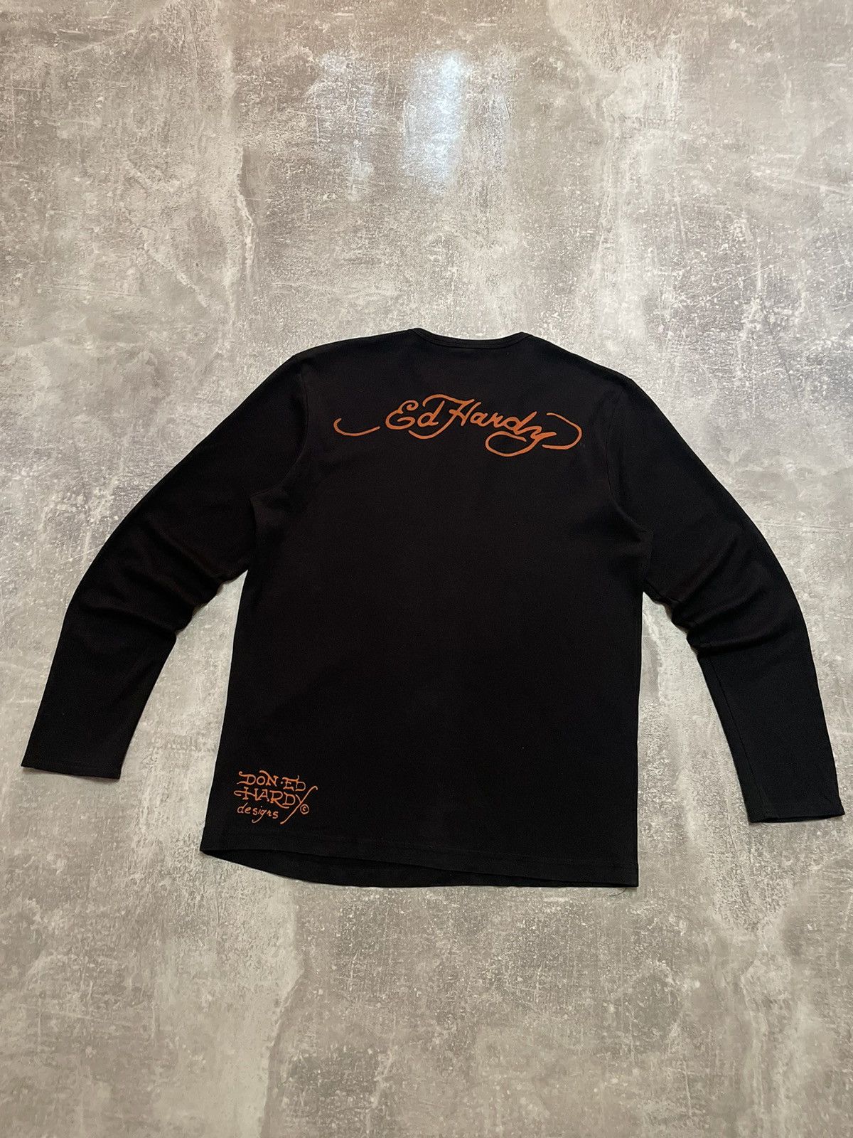Christian Audigier Vintage Ed Hardy Long Sleeve T-Shirt Size US XL / EU 56 / 4 - 1 Thumbnail