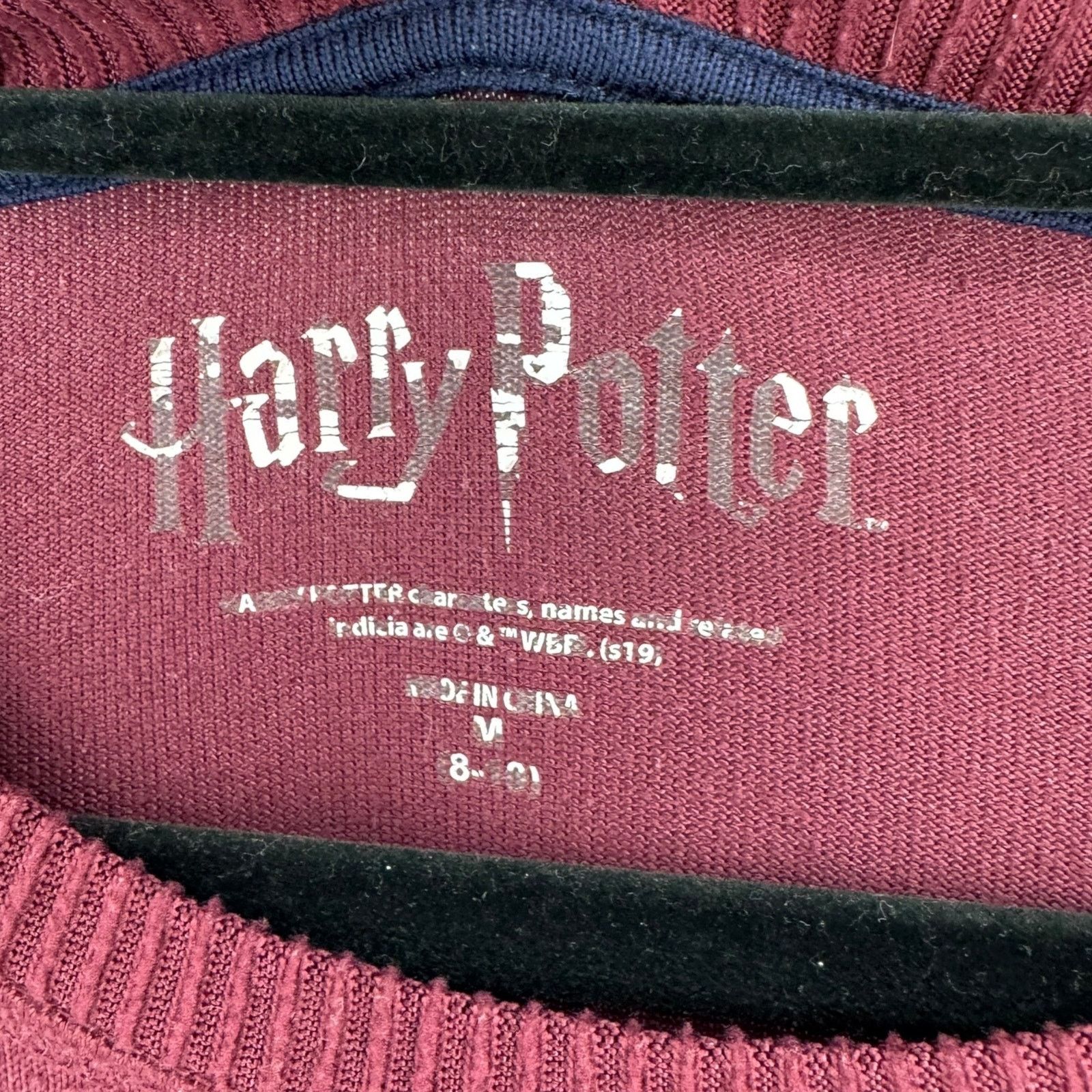 Universal Studios Harry Potter Hogwarts Is My Home Sleep Shirt Burgundy M Size M / US 6-8 / IT 42-44 - 5 Thumbnail