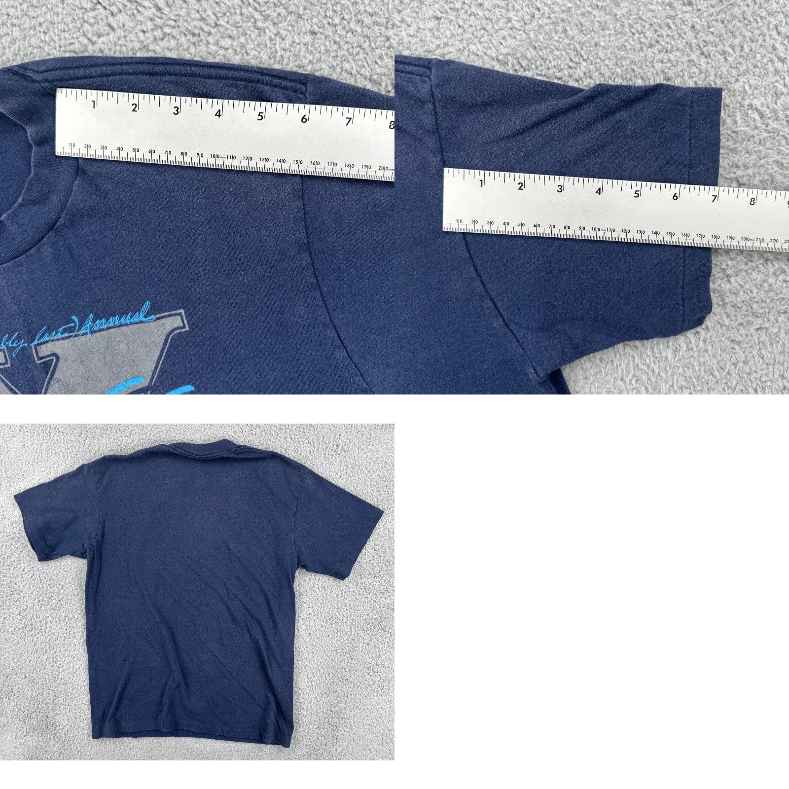 Nike VINTAGE Nike Blue Tag L Blue T Shirt SS Made In USA 1986 Nuts Ta Zotts Marathon Tee Mens Size US L / EU 52-54 / 3 - 10 Thumbnail