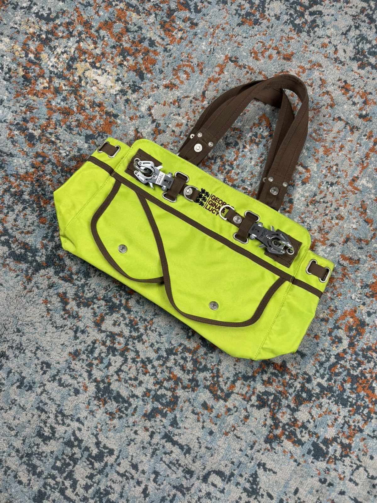 George Gina & Lucy × Vintage Vintage Y2K George Gina & Lucy baggy smith neon green bag Size ONE SIZE - 3 Thumbnail