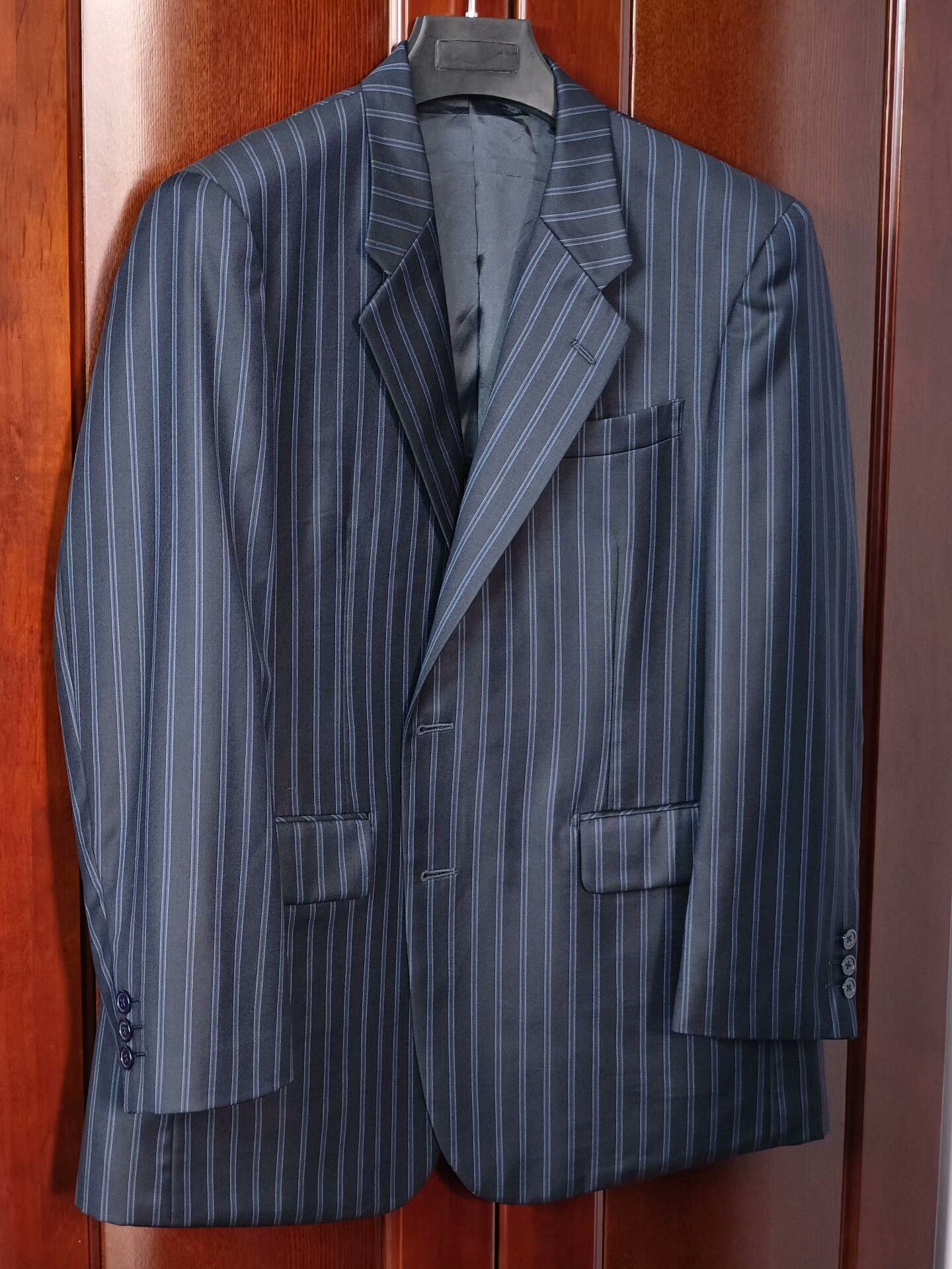 Japanese Brand Dormeuil Custom Wool Suit Jacket Size US L / EU 52-54 / 3 - 1 Thumbnail