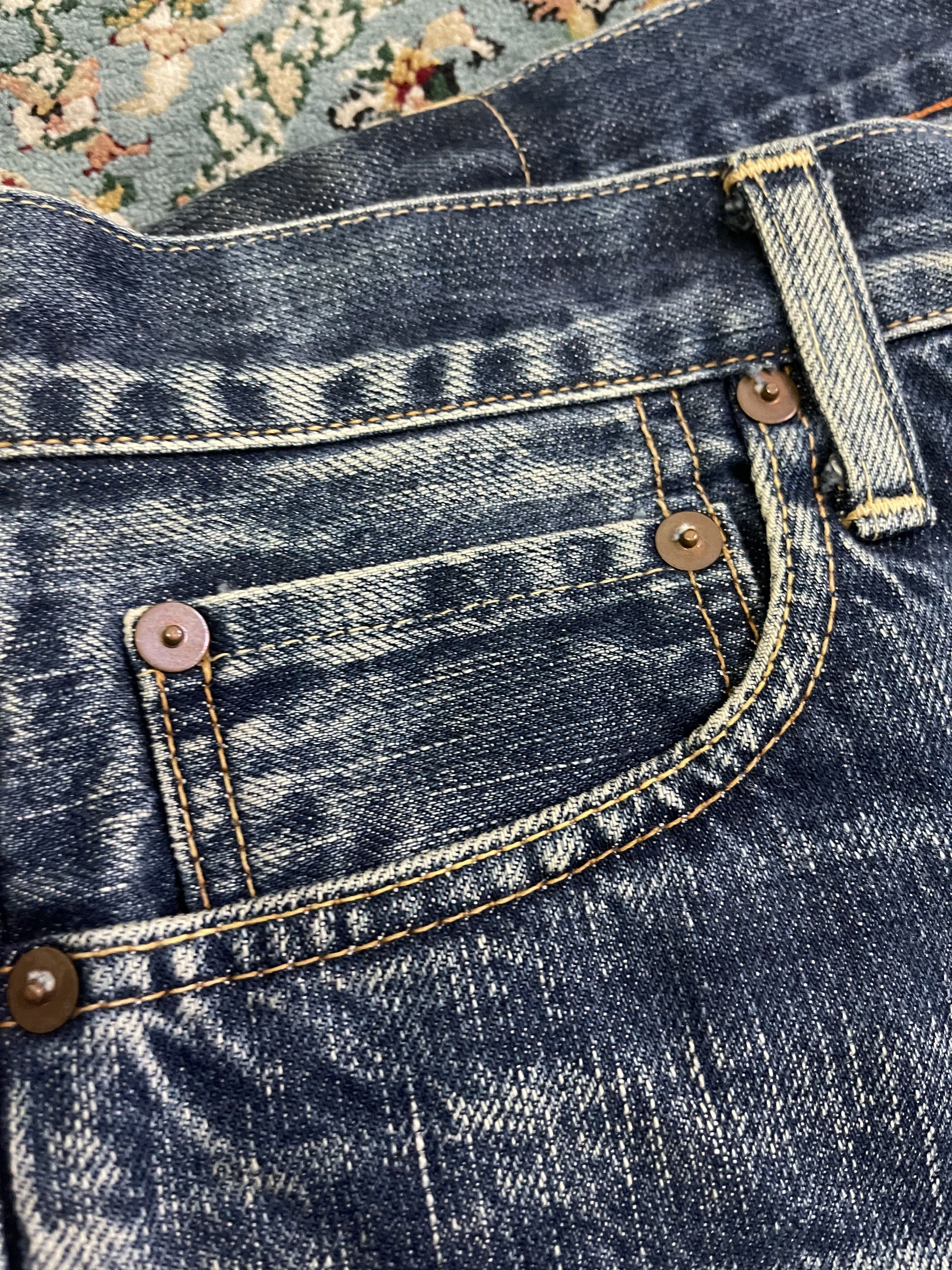 45rpm 45Rpm Japan Rustic Sulfur Faded Selvedge Jeans Denim Size US 32 / EU 48 - 6 Thumbnail