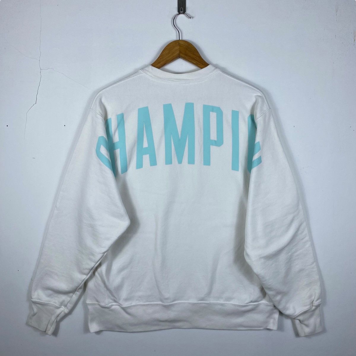 Champion × Vintage Vintage 00's CHAMPION Reverse Weave Small Logo Crewneck Size US L / EU 52-54 / 3 - 5 Thumbnail