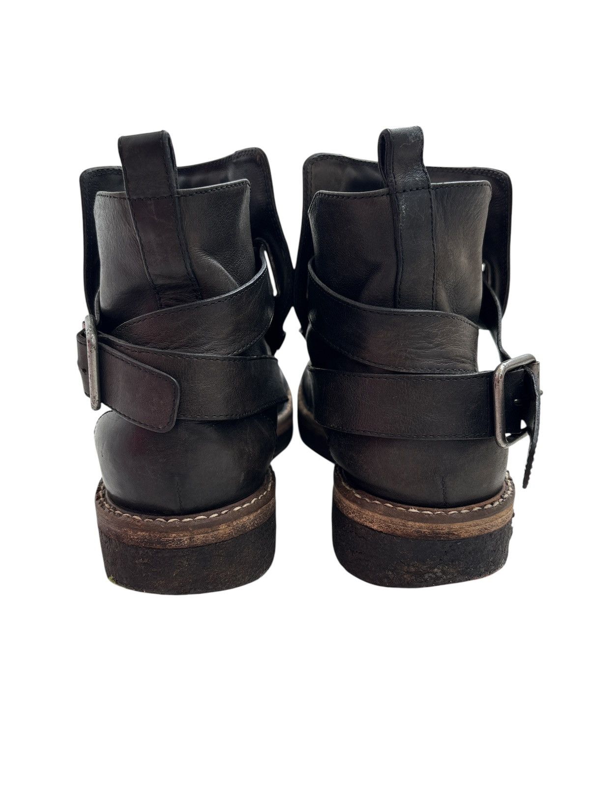 Dries Van Noten Leather Moto Biker Boots Size US 7.5 / EU 40-41 - 5 Thumbnail