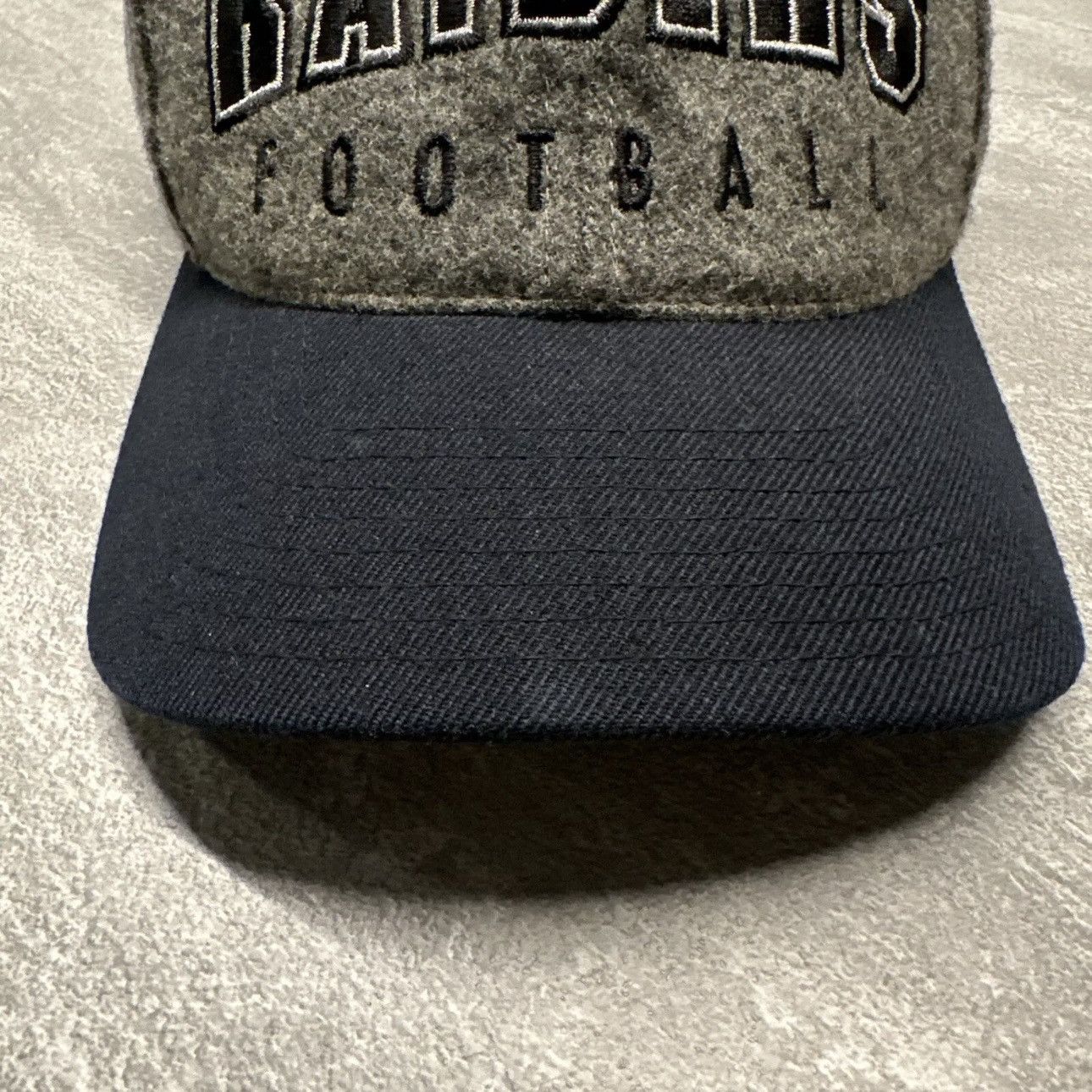 NFL × Vintage Vintage 90s Oakland Raider Football Wool Blend Hat Strapback Size ONE SIZE - 3 Thumbnail