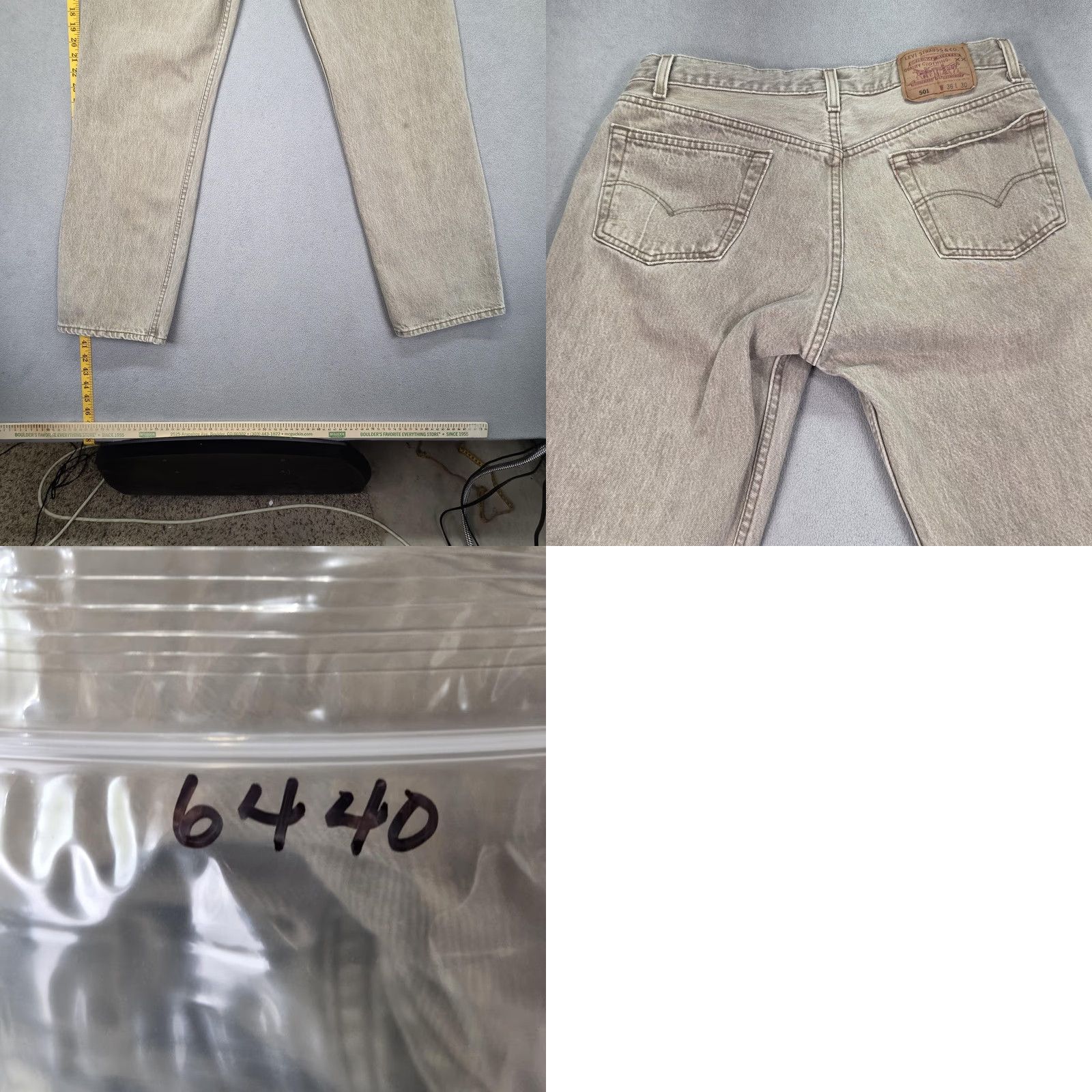 Levi's VINTAGE Levi's 501 Jeans Mens Brown Straight 30x29 Button Fly USA 90s Jeans Mens Brown Straight 30x29 5-Pocket Size US 30 / EU 46 - 9 Thumbnail