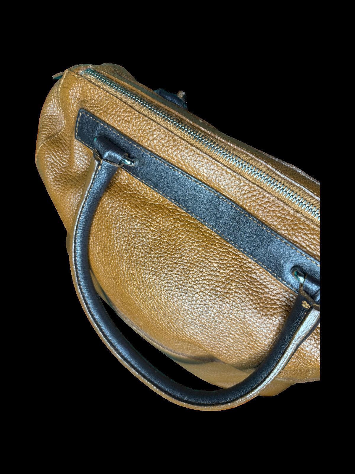 Furla Pebbled Leather Colorblock Satchel Vintage Y2K Furla Size ONE SIZE - 9 Thumbnail