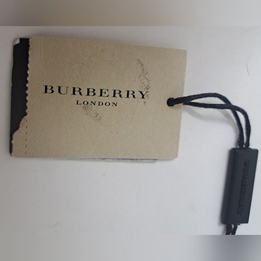 Burberry Burberry Men's 100% Silk Square Tie Slim Fit Light Sky Blue Size ONE SIZE - 4 Thumbnail