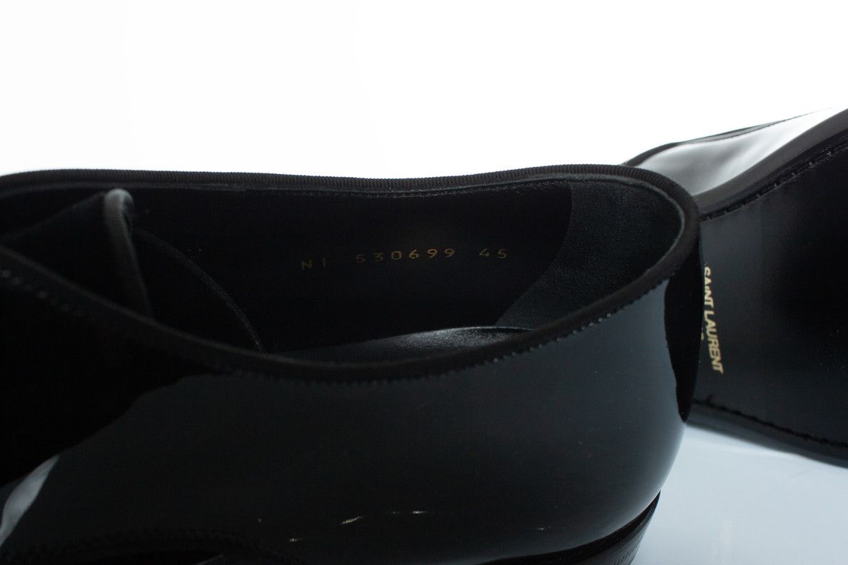 Saint Laurent Paris Saint Laurent, Patent and suede lace up derby Size US 12 / EU 45 - 9 Thumbnail
