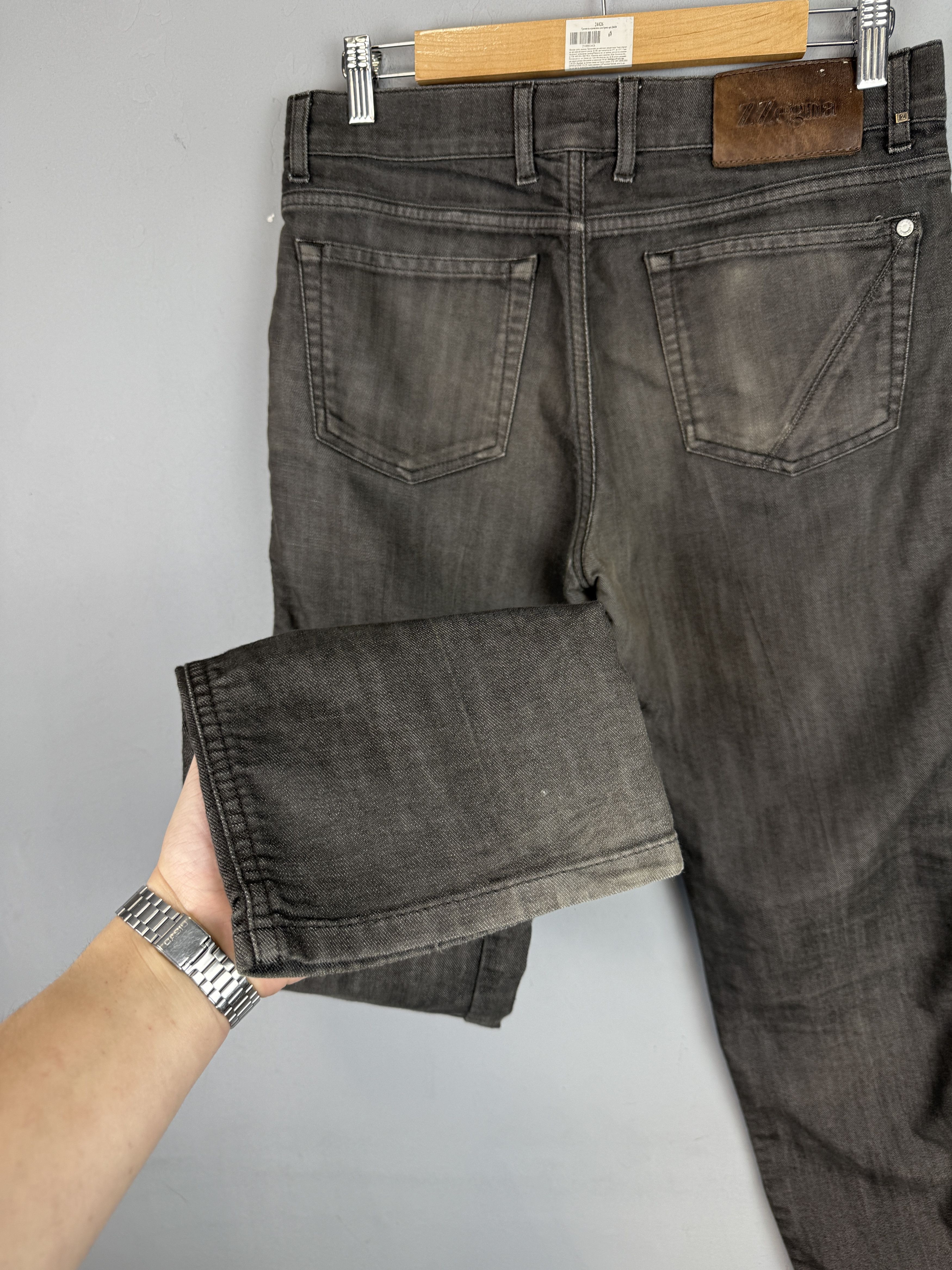 Ermenegildo Zegna Z Zegna Jeans Slim Fit Regular Rise Brown Trouser Size US 34 / EU 50 - 13 Thumbnail