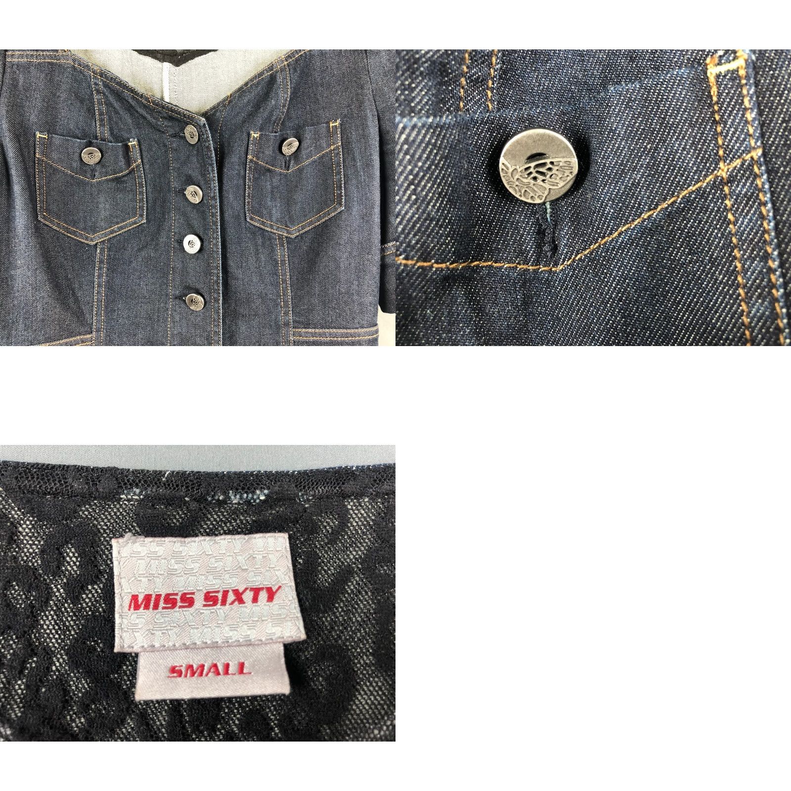 Miss Sixty Miss Sixty Denim Dress S Blue Cotton Casual Knee Length Button Chest Pockets Womens Modern Vintage: No N/A Menus Size S / US 4 / IT 40 - 8 Thumbnail