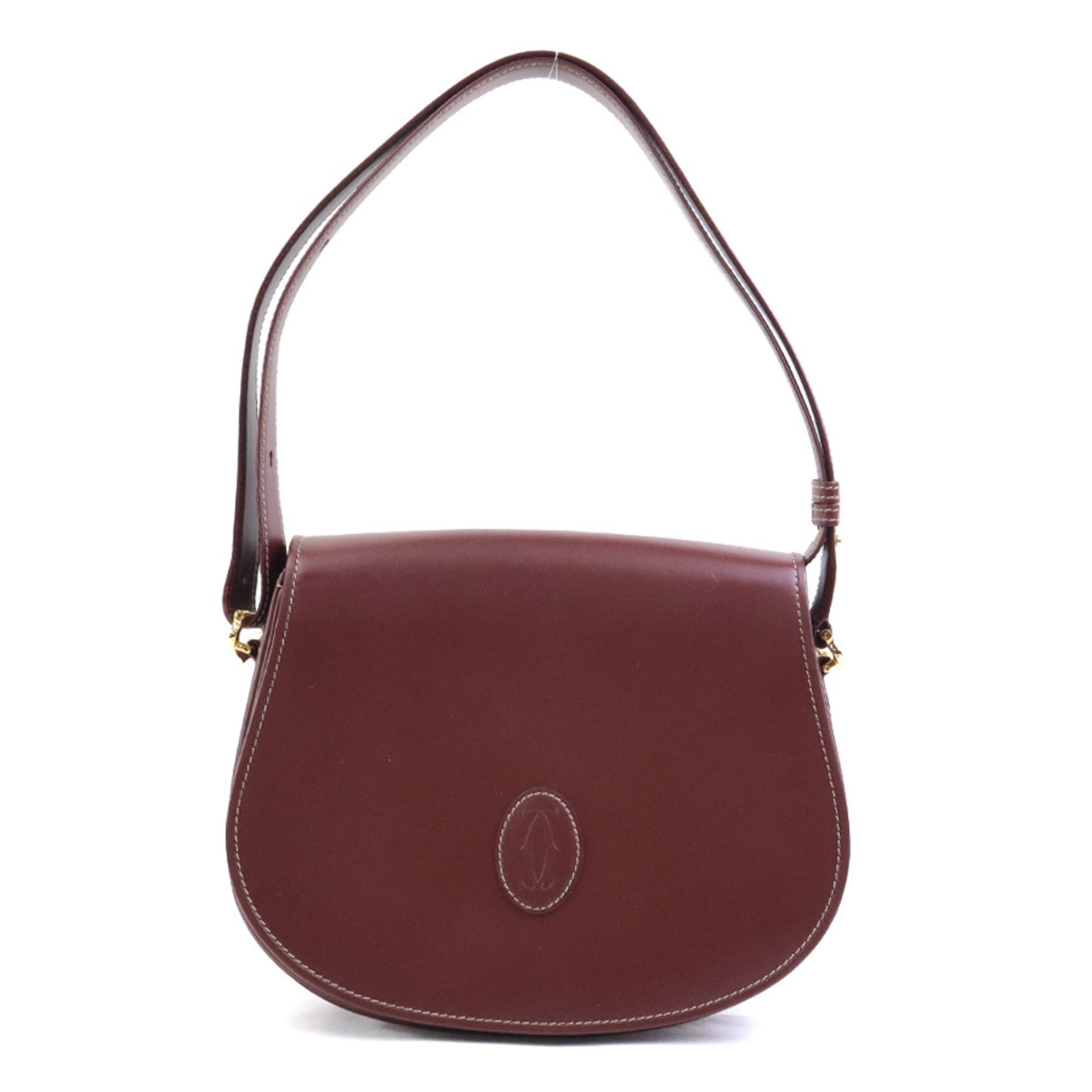 Cartier Cartier Must Line Shoulder Bag in Bordeaux Leather for Women, Free Shipping, r11023c Size ONE SIZE - 1 Thumbnail