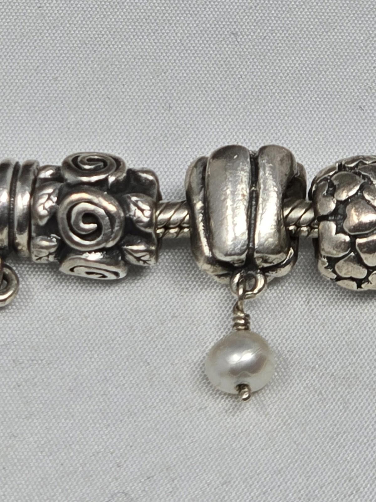 pandora Rare Pandora 14k Sterling 19 Charm Bracelet 7 Lots Retired Size ONE SIZE - 3 Thumbnail