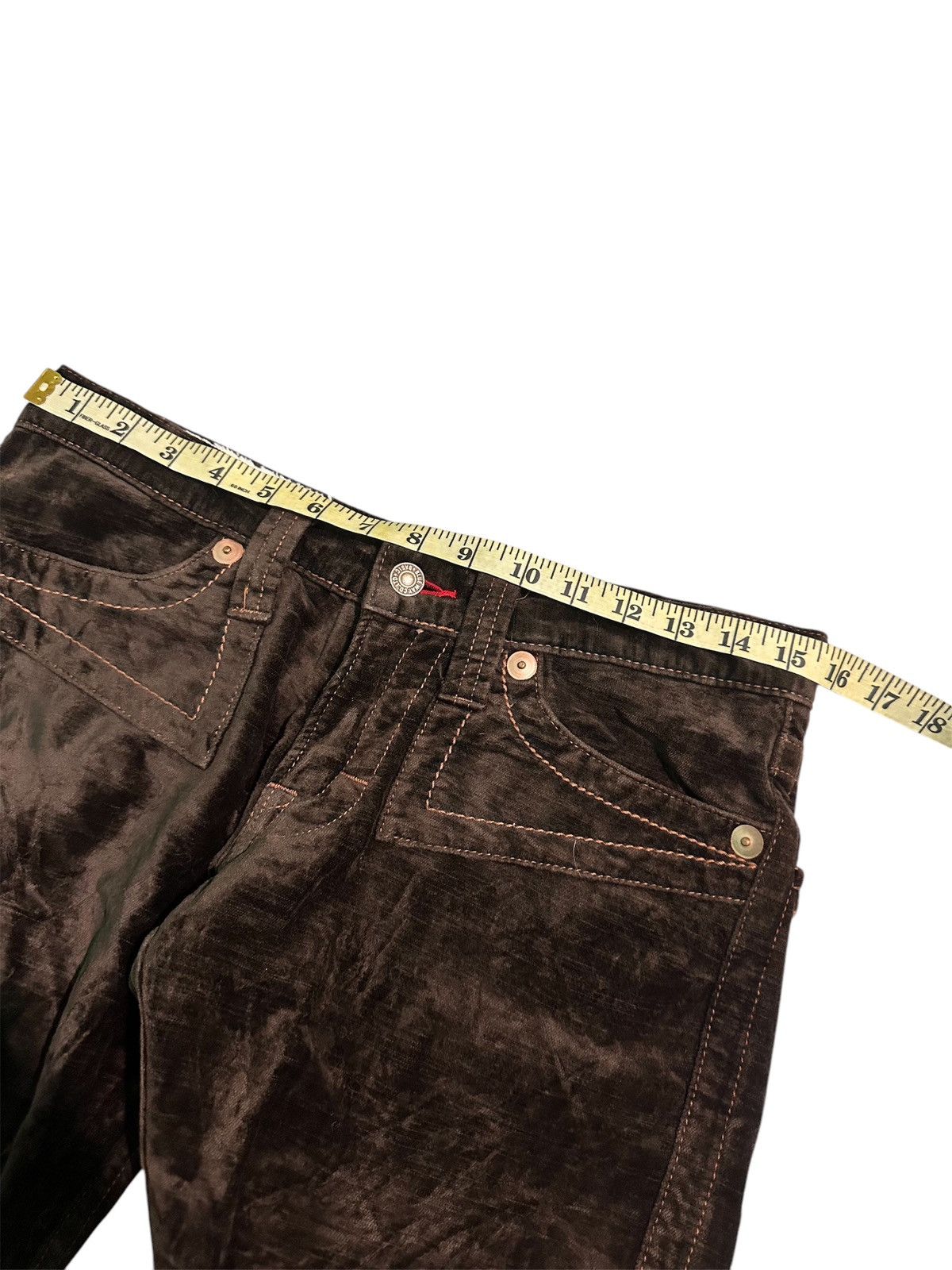 If Six Was Nine × Japanese Brand × Le Grande Bleu (L.G.B.) Vintage Blue Way Flare Pants Size 31" - 4 Thumbnail