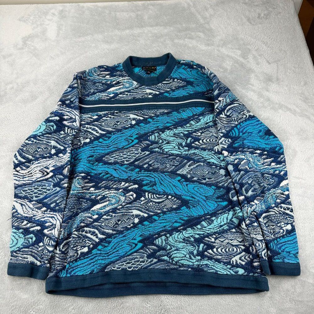 Coogi Coogi Australia Blue River Sweater Men's Size 2XL Size US XXL / EU 58 / 5 - 1 Thumbnail